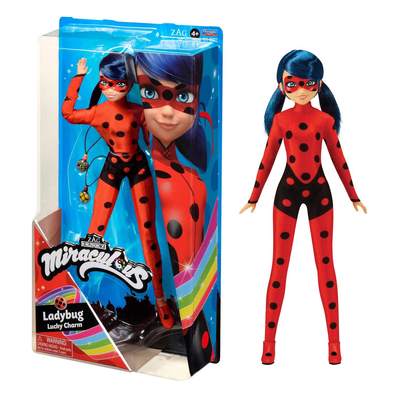 Playmates Toys Anziehpuppe 50012, Miraculous Puppe Ladybug Lucky Charm