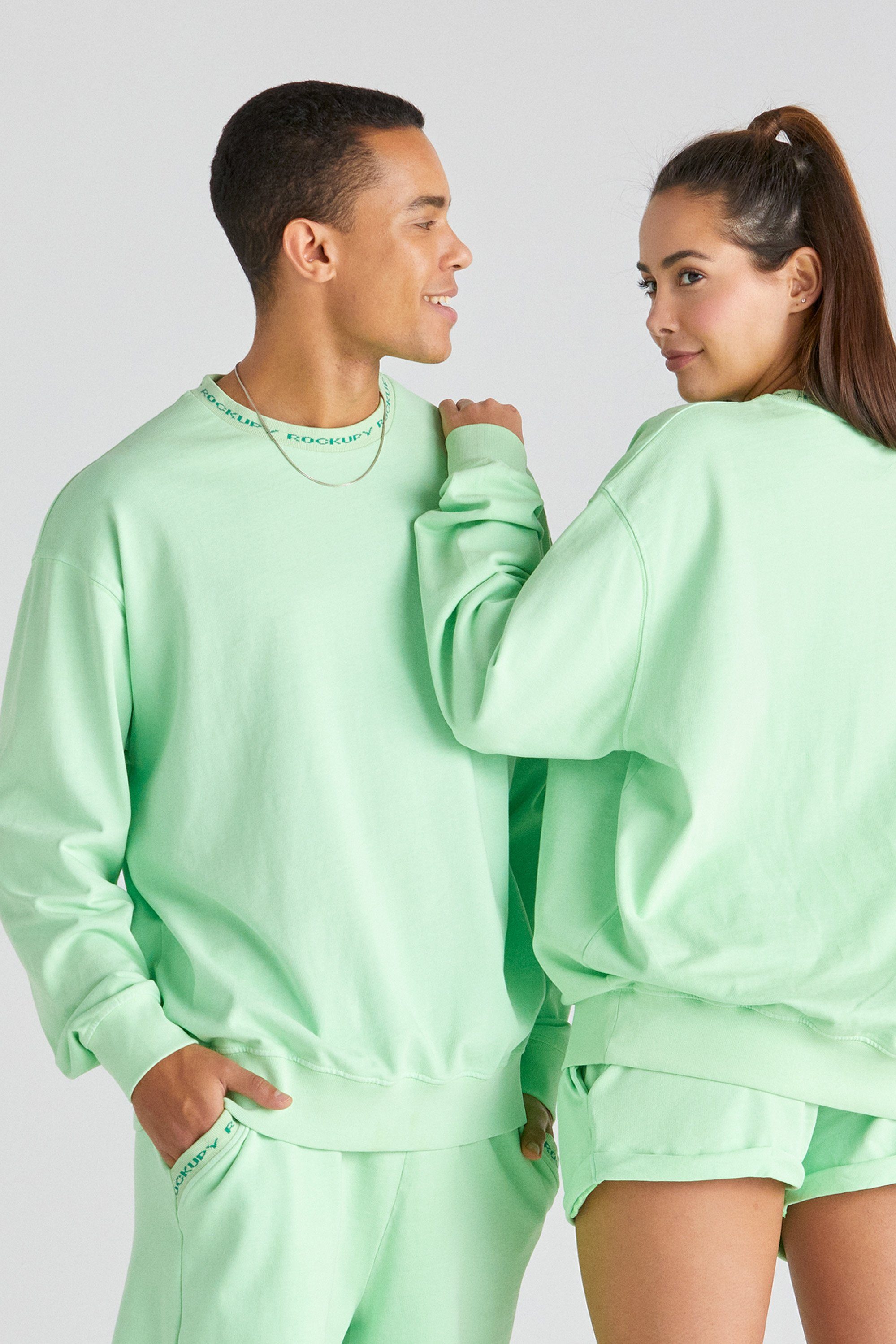 Rockupy Sweatshirt Unisex in Hellgrün "Lightness Makana"