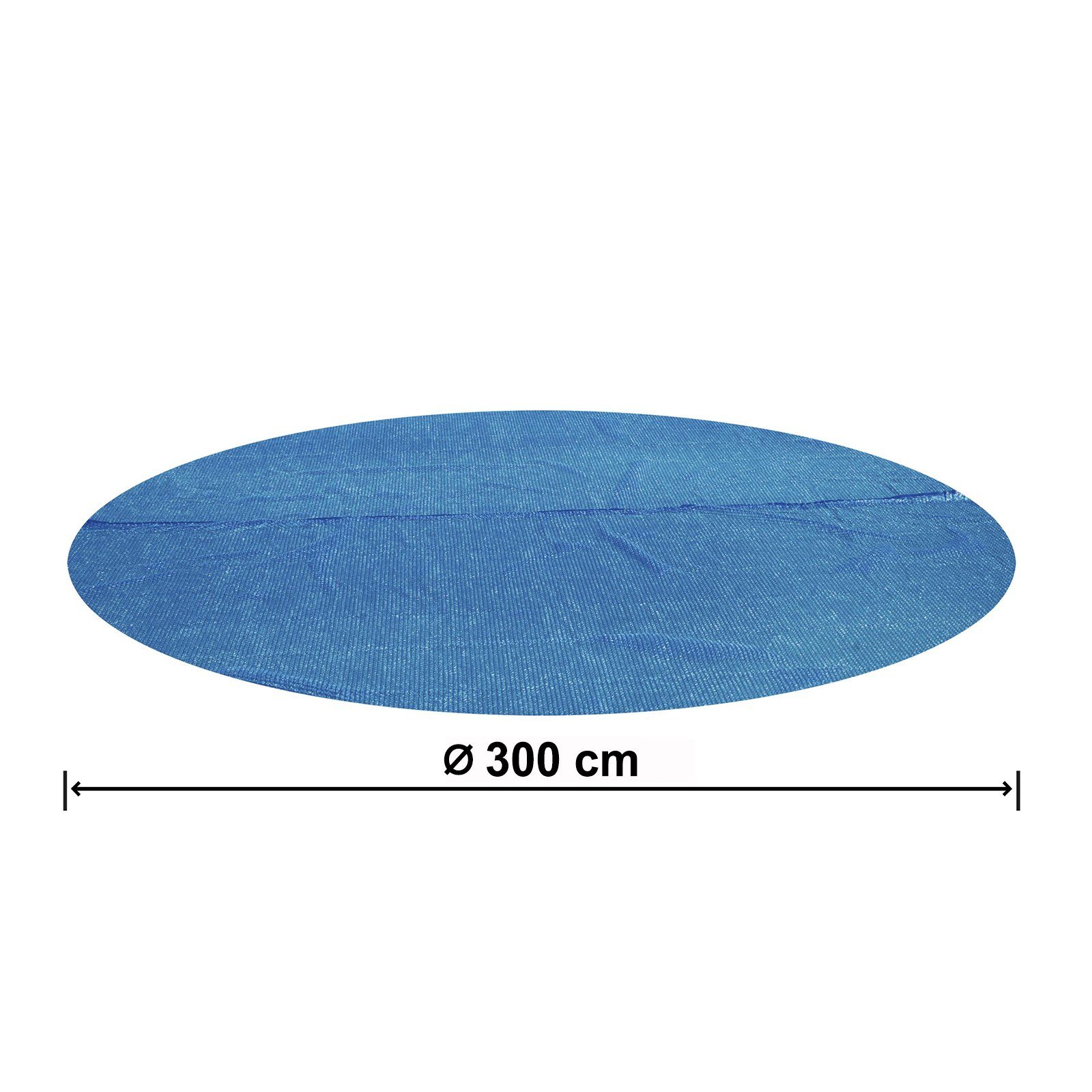 BESTWAY Pool-Abdeckplane Flowclear Solarplane Heiz Folie Blau für Pool Swimmingpool Ø 300cm