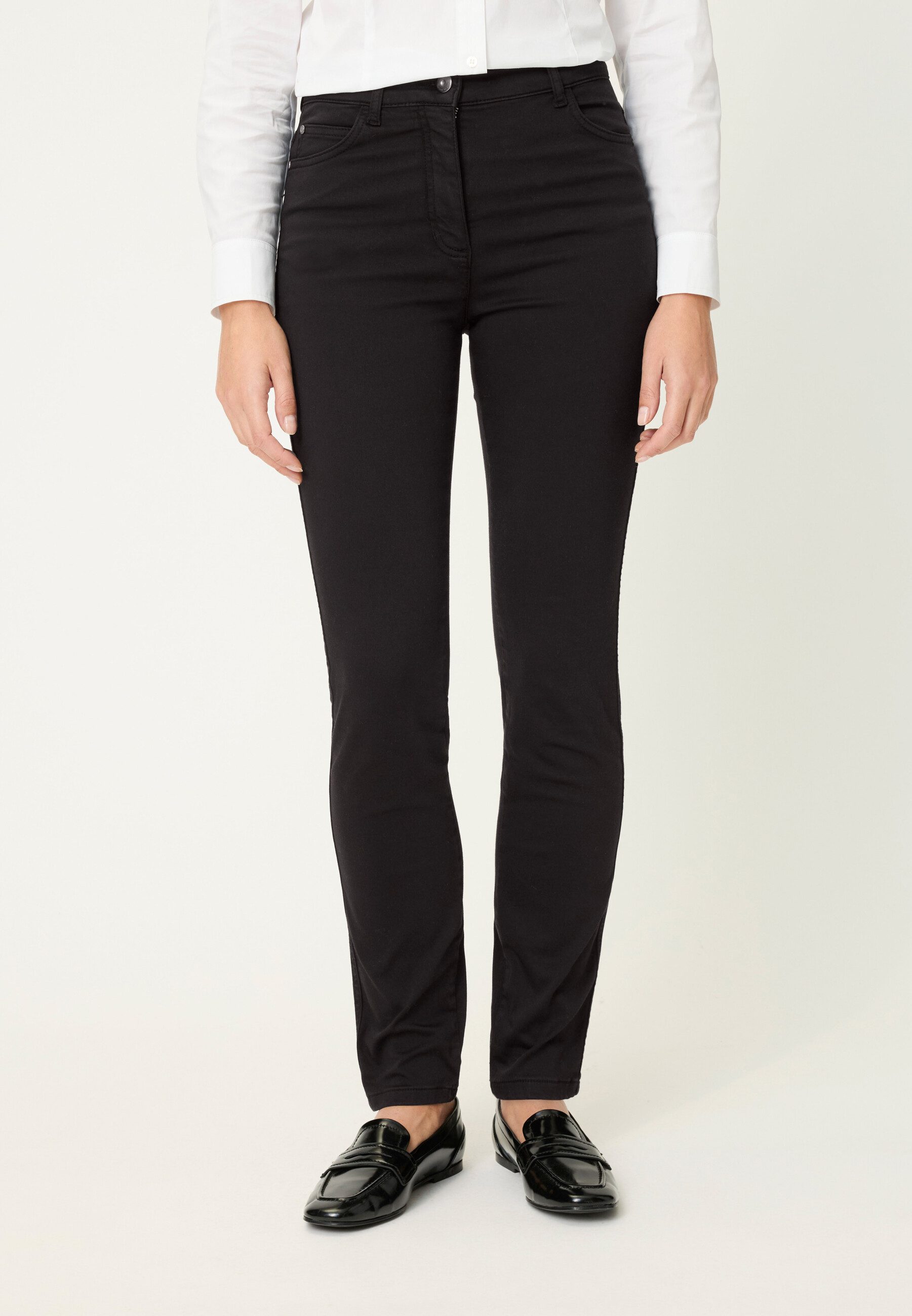 Olsen Stoffhose Hose aus Stretch-Satin