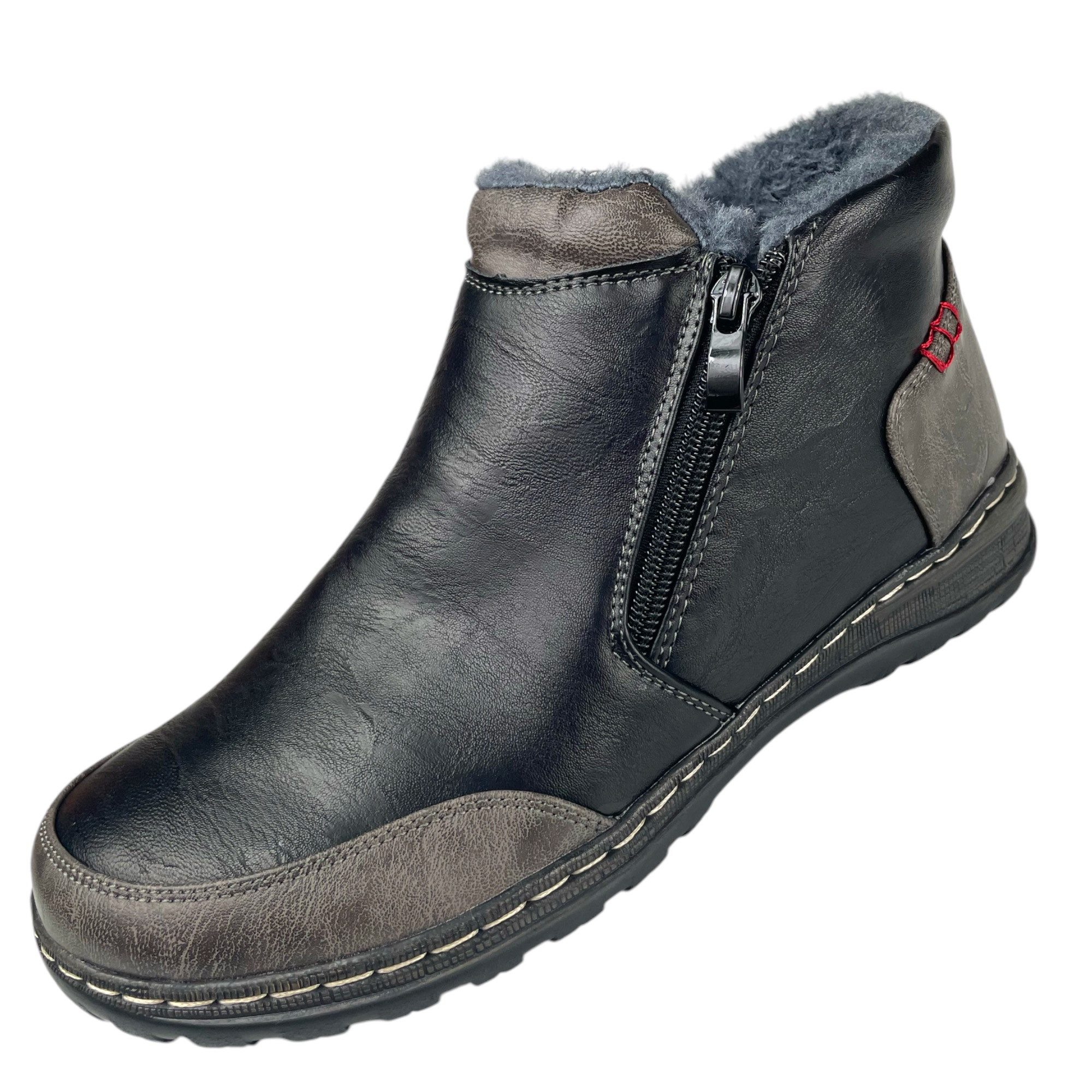 Taschen4life Damen Stiefelette 9680 Stiefelette 2 farbig, warm gefüttert, 2 günstig online kaufen