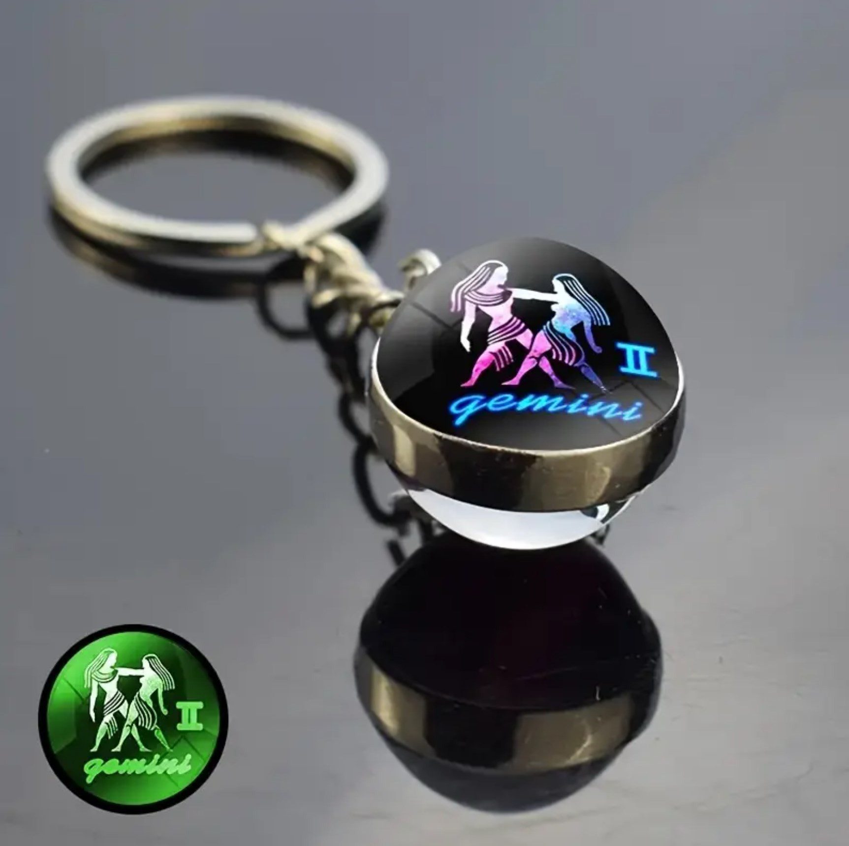 Stelby Schlüsselanhänger mit Gravur Zwillinge Sternzeichen Schlüsselanhänge günstig online kaufen