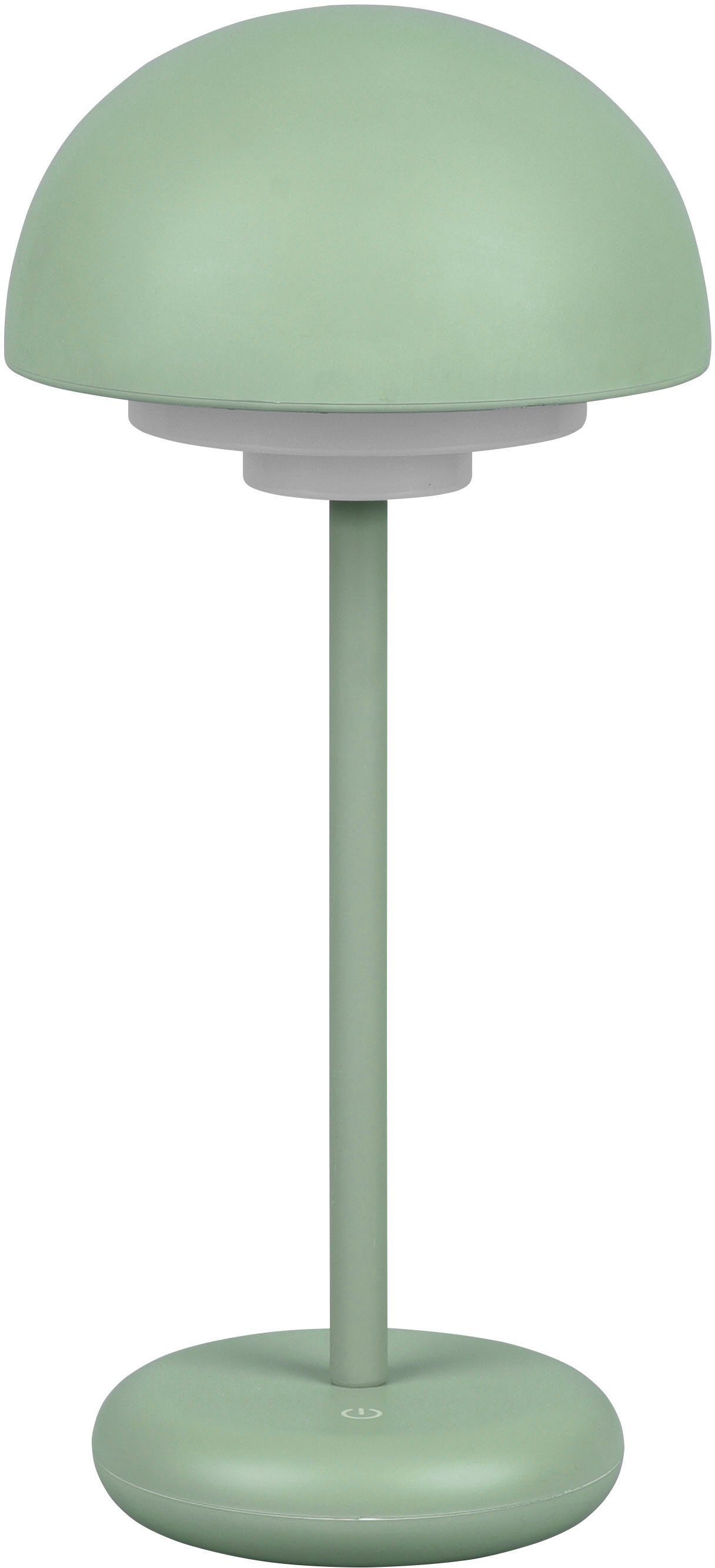 Akku, Leuchten Ladekabel LED Pilzform USB-Anschluss Ladefunktion, fest 30cm, Tischlampe Helligkeitsstufen, integriert, LED mehrere Warmweiß, mit Elliot, Dimmstufen, Outdoor TRIO 4 USB-C Außen-Tischleuchte