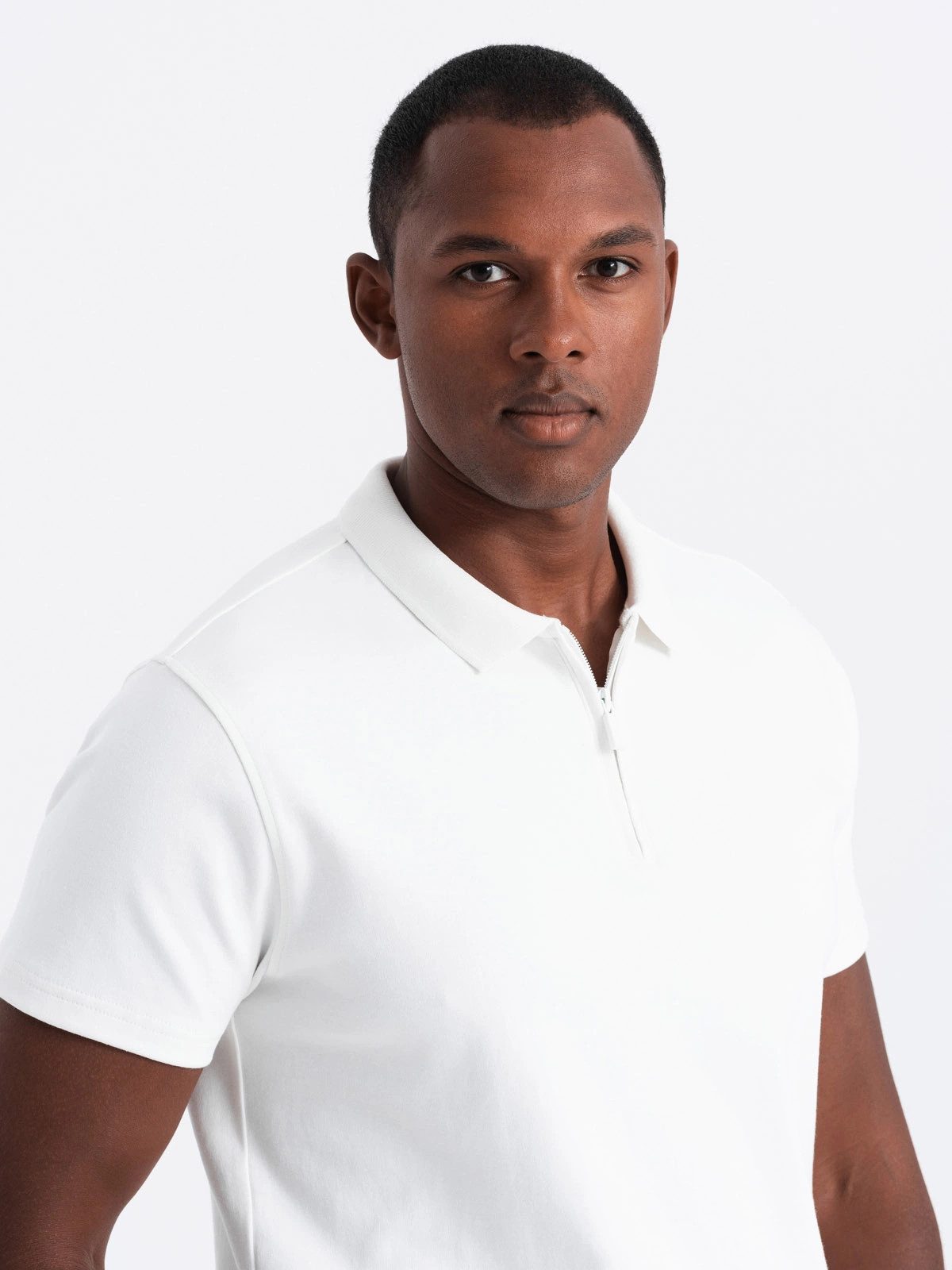 OMBRE Poloshirt Herren-Poloshirt mit Reißverschlusskragen günstig online kaufen