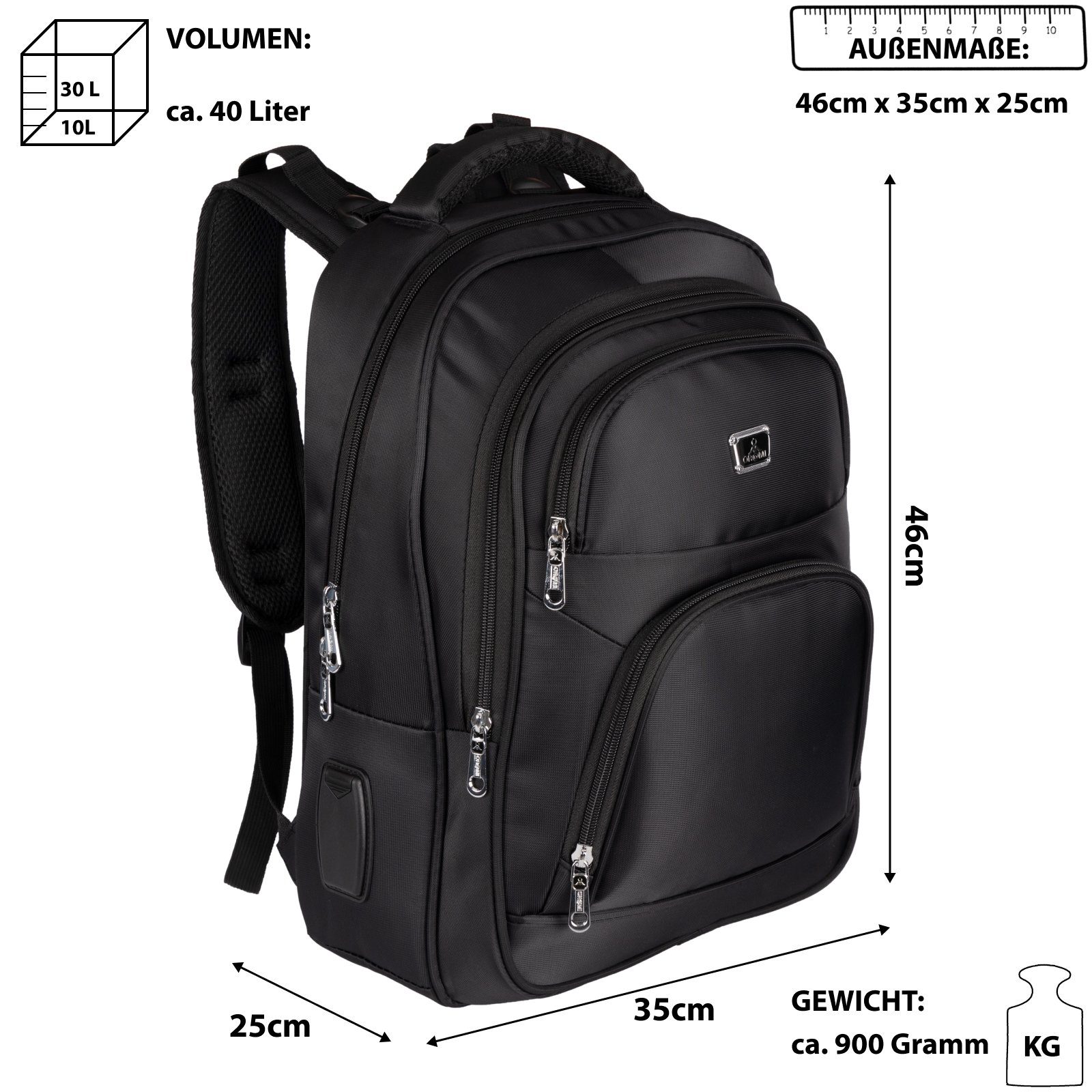EAAKIE Rucksack EAAKIE Rucksack Laptop Sport Reisen Arbeit Freizeit Schulru günstig online kaufen