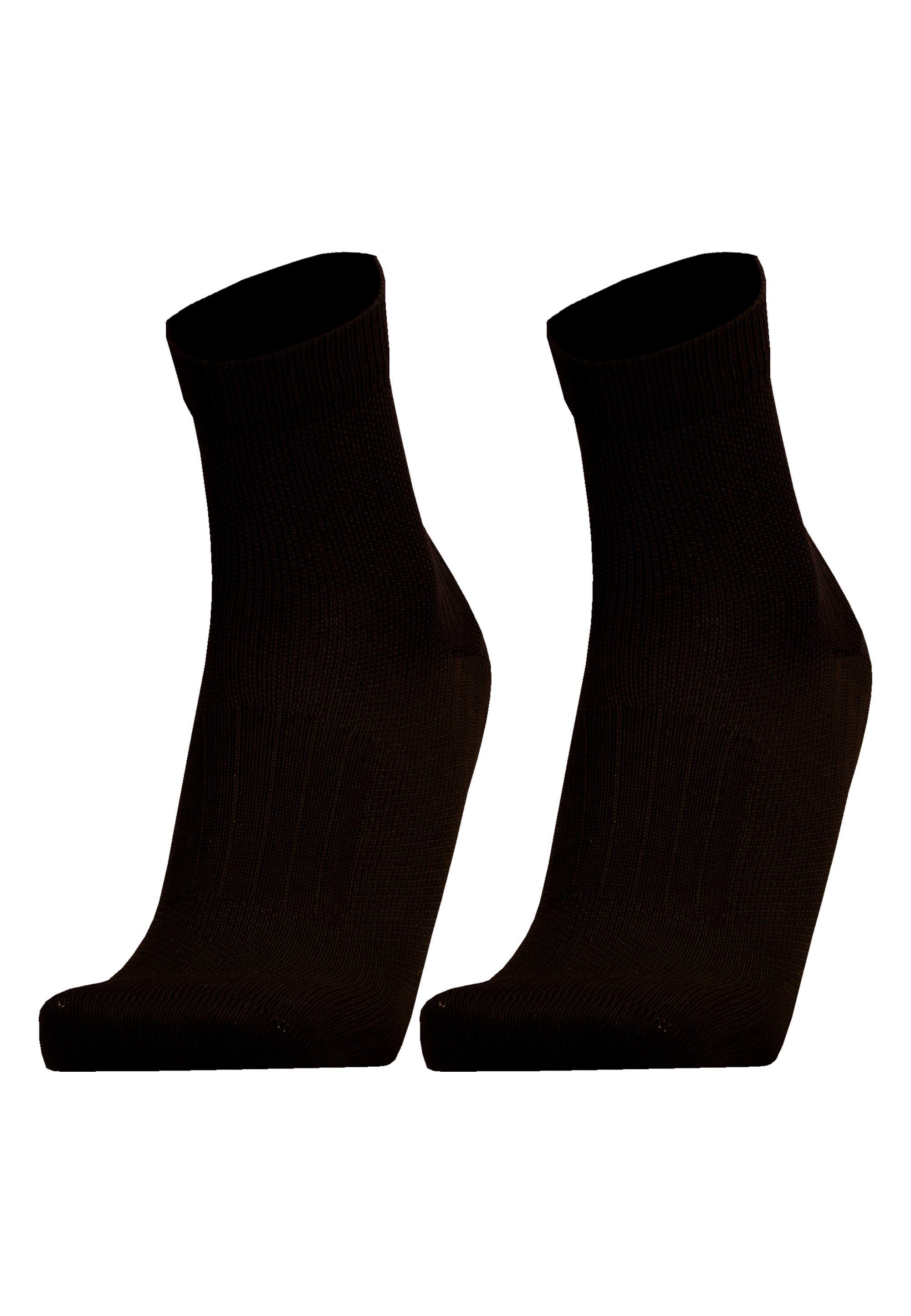 Rist (2-Paar) 2er schwarz gepolstertem UphillSport Pack Socken FRONT mit