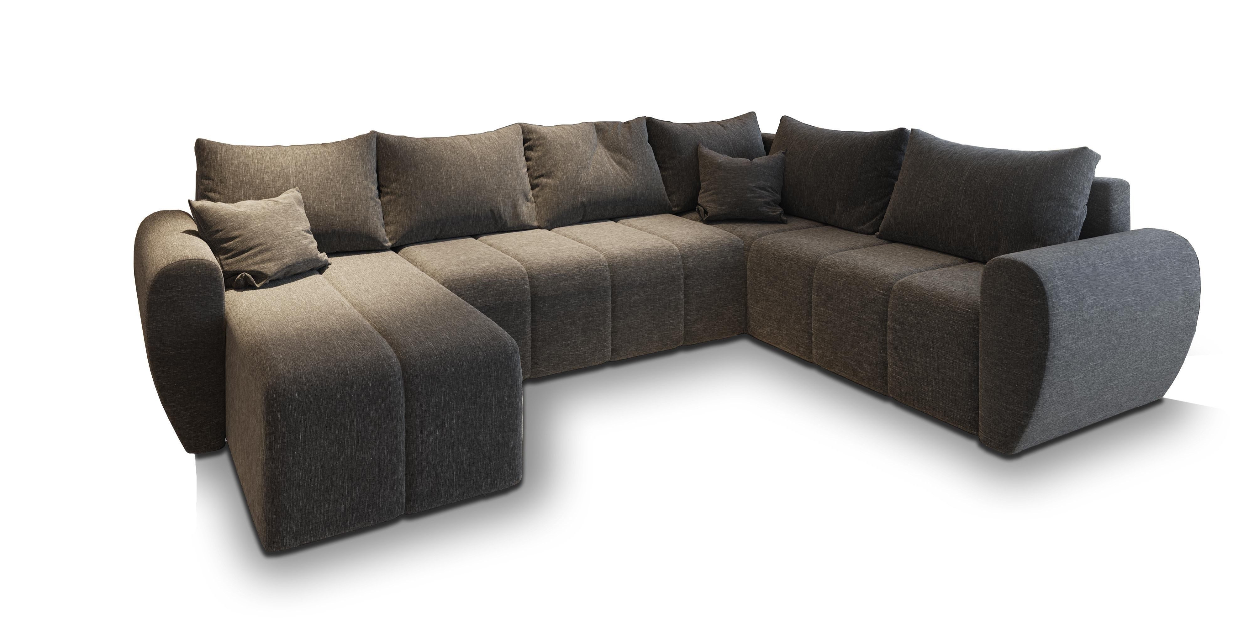Masseno Ecksofa MADISON mit Schlaffunktion U-Form, günstig online kaufen