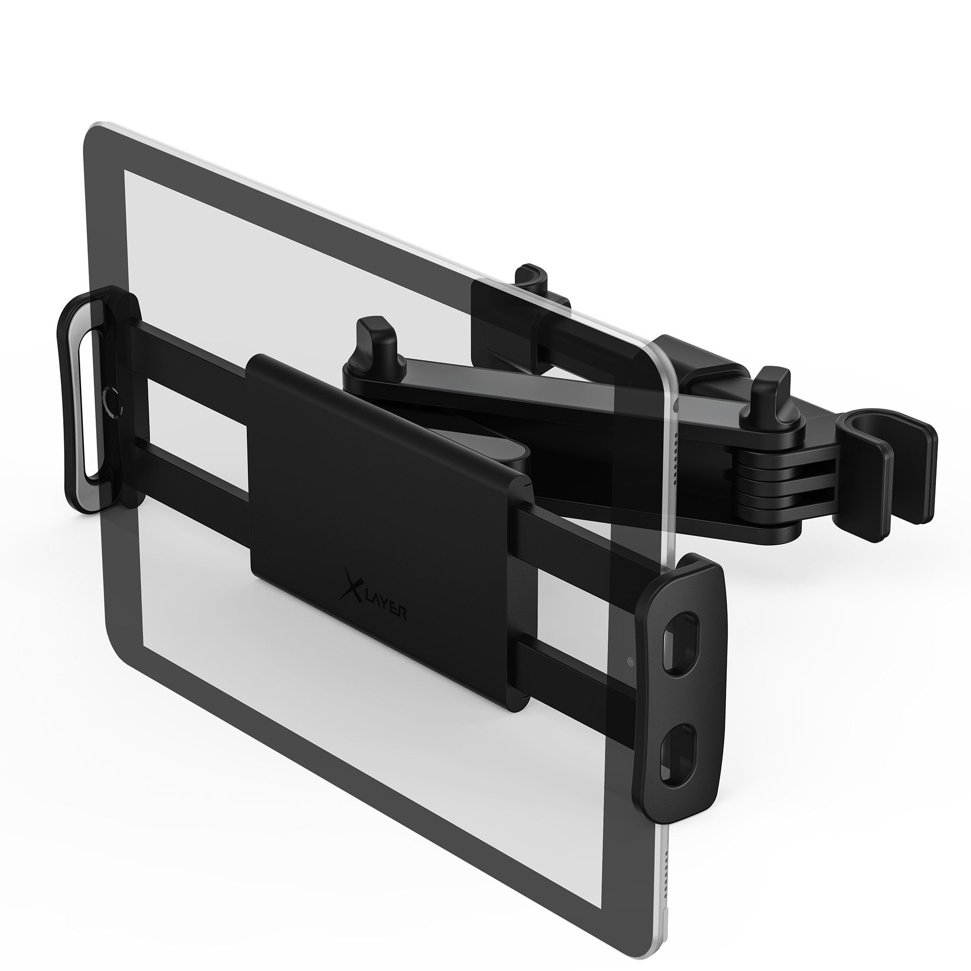 XLAYER Tablet-Halterung XLayer Tablet-Halterung für Kfz-Kopfstützen Black, (1-tlg)