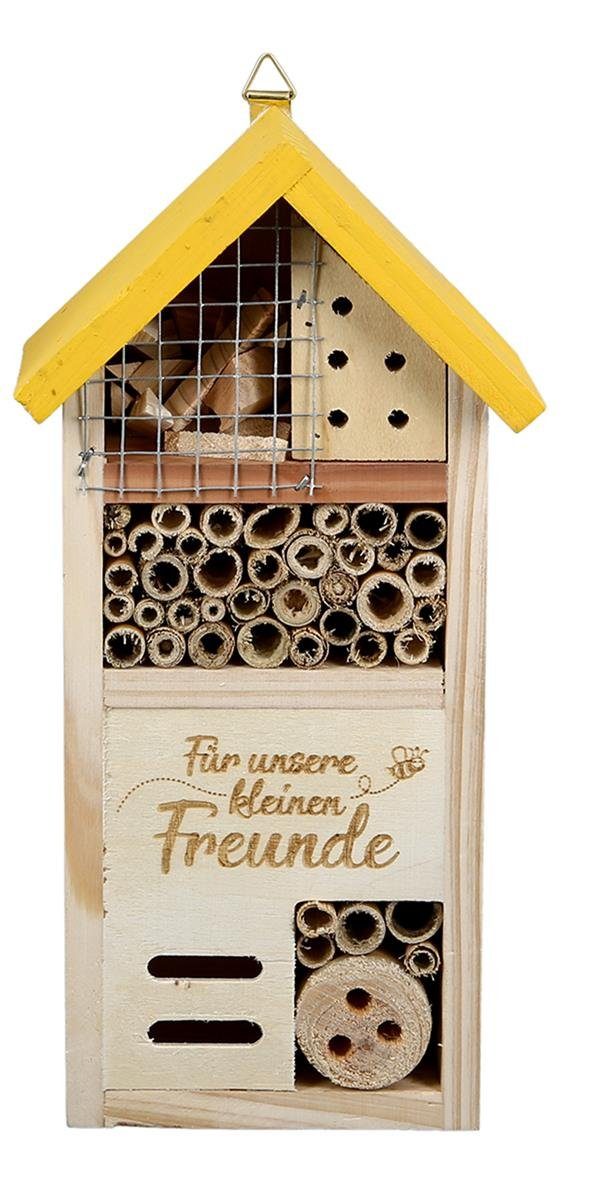 dekojohnson Gartenfigur »Insektenhotel Insektenhaus Gartendeko gelb  14x26cm« online kaufen | OTTO