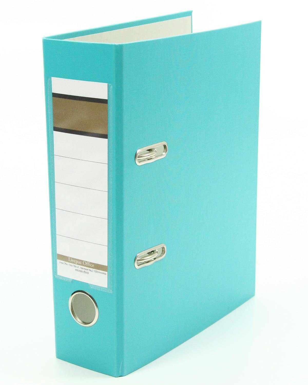 Livepac Office Aktenordner Ordner / DIN A5 / 75mm / Farbe: türkis