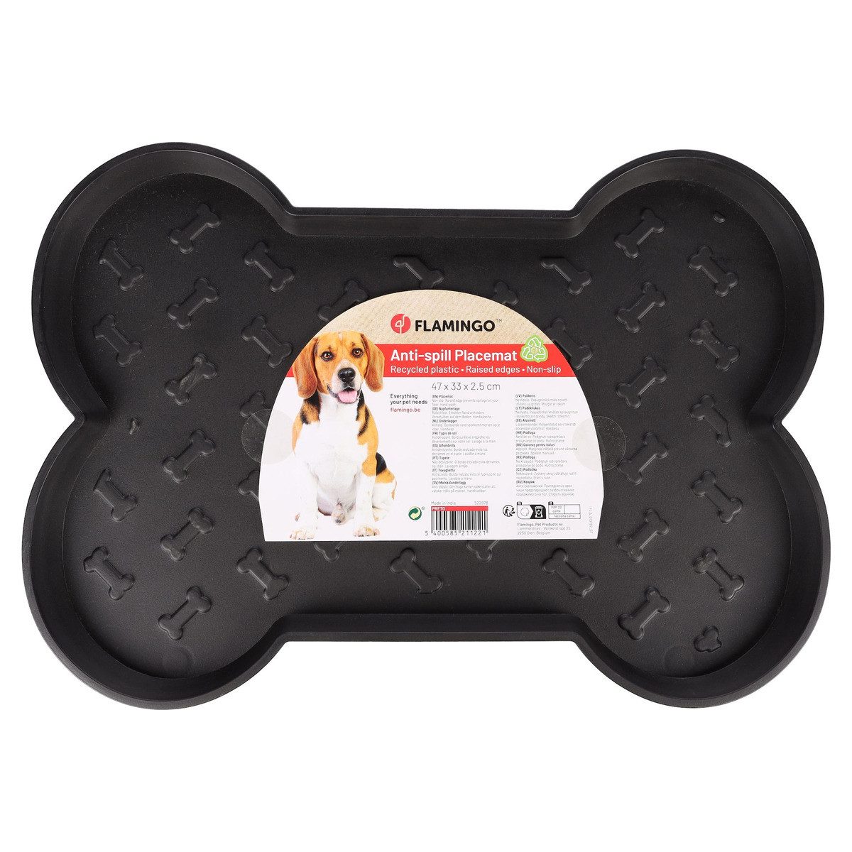 Flamingo Napfunterlage Napf-Unterlage Preto schwarz