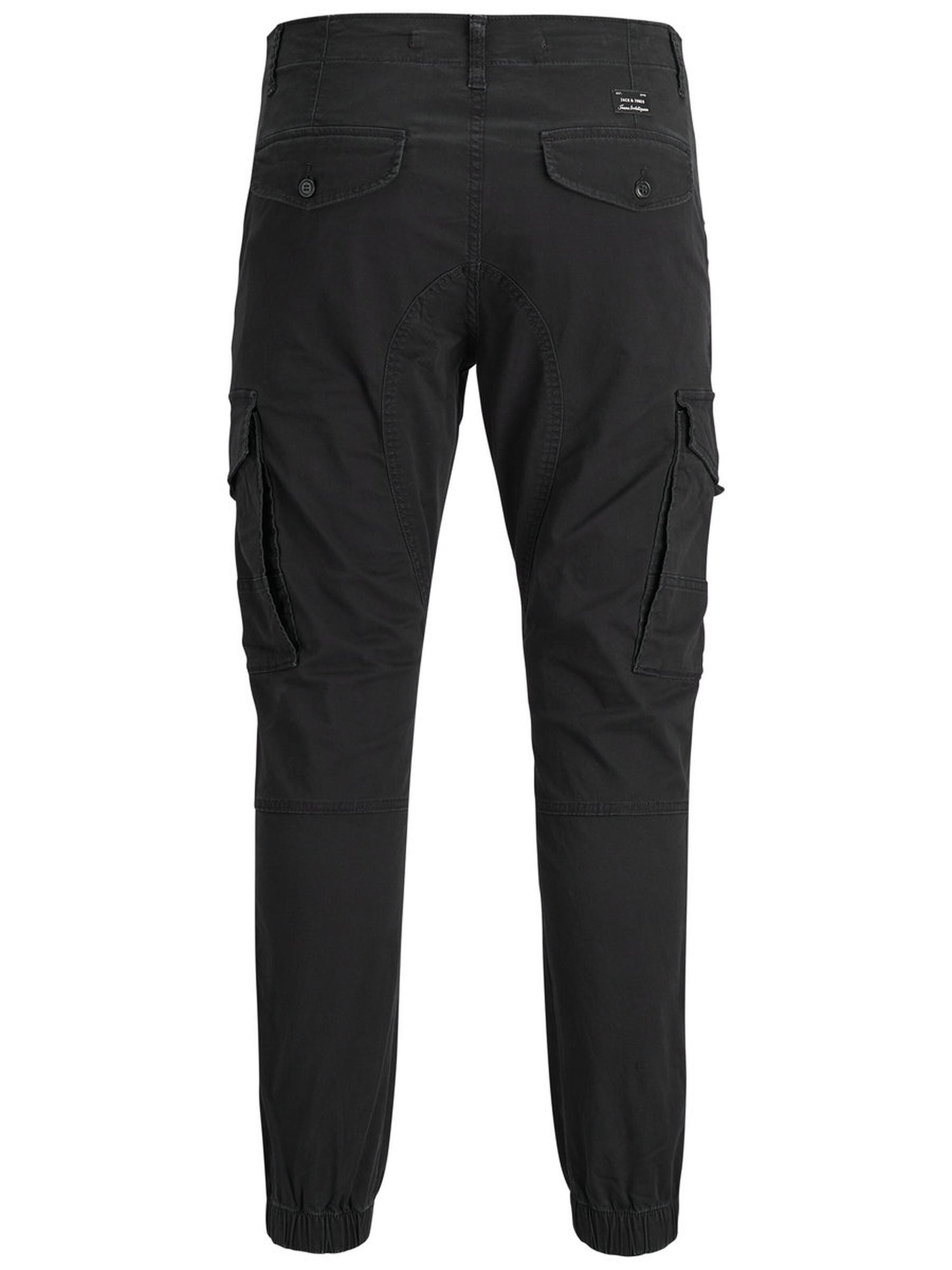Jack & Jones Cargohose Cargo Pants PAUL FLAKE AKM 542 Twill für Herren Bio-Baumwolle nachhaltig Slim fit unifarben wärmend – Bild 4 von 5
