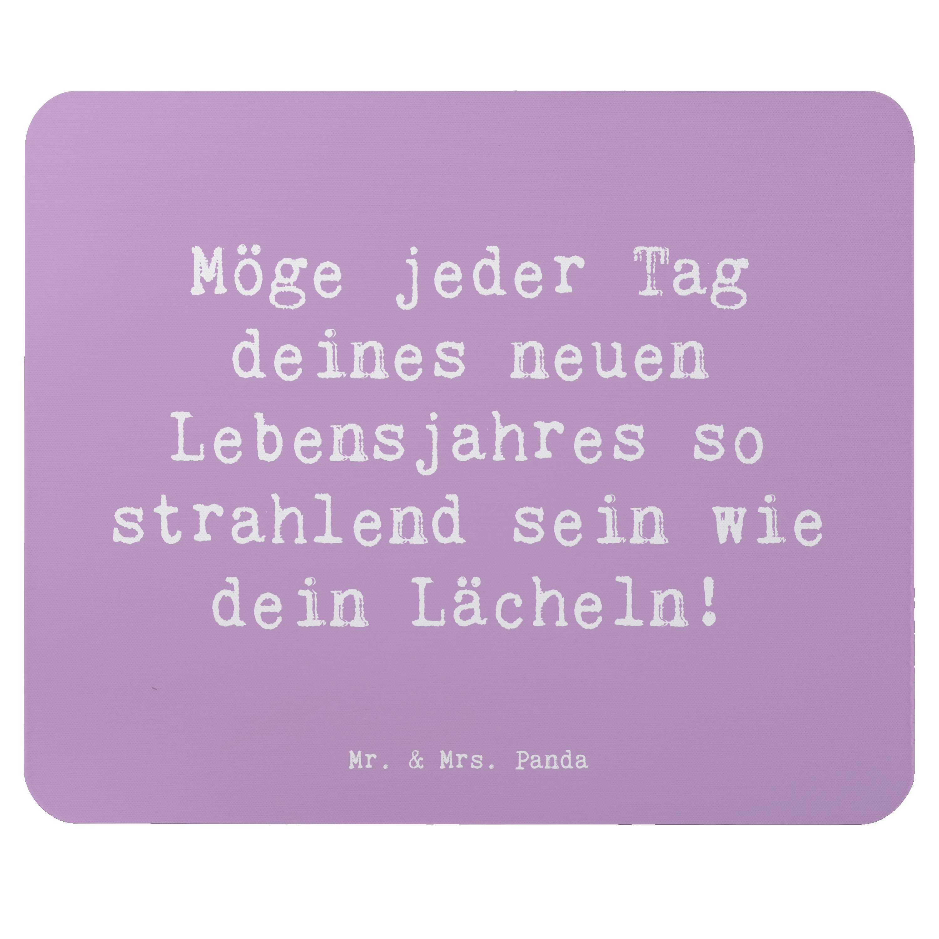 Mauspad Spruch 80. Geburtstag Freude - Lavendeltraum - Geschenk, inspirierend