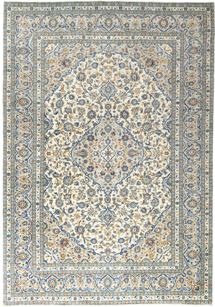 Orientteppich Keshan 242x349 Handgeknüpfter Orientteppich / Perserteppich, Nain Trading, rechteckig, Höhe: 12 mm