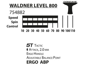 Donic Tischtennisschläger TT-Schläger WALDNER 800 ABP-Griff Keine Farbe