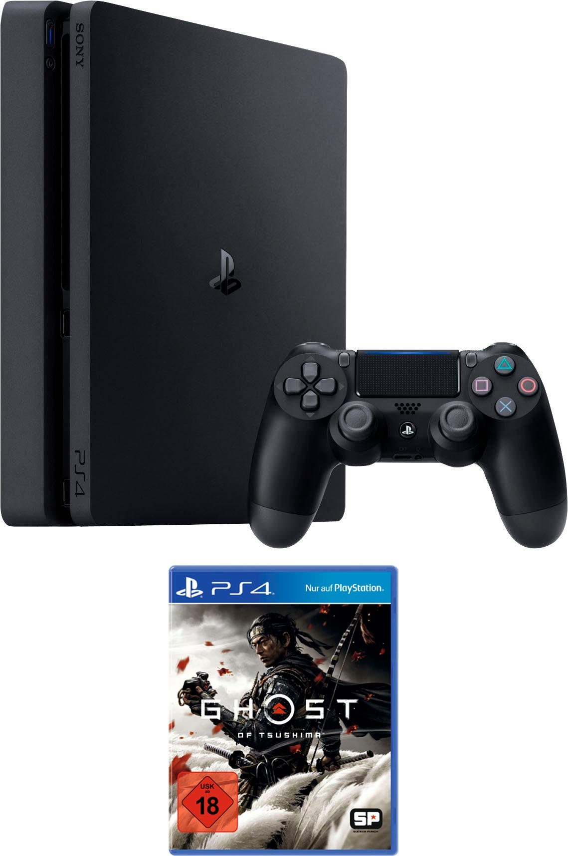 PlayStation 4 Slim, 500GB, inkl. Ghost of Tsushima | PlayStation 4 slim