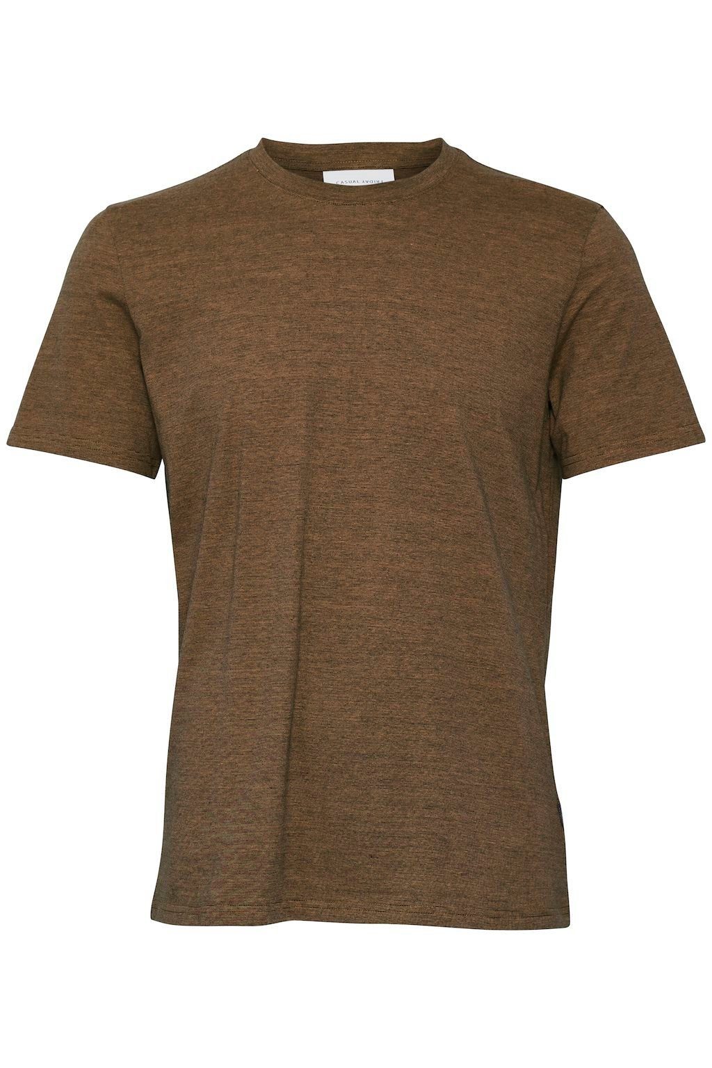 Casual Friday Meliert CFThor Braun Basic T-Shirt T-Shirt Rundhals in 5743