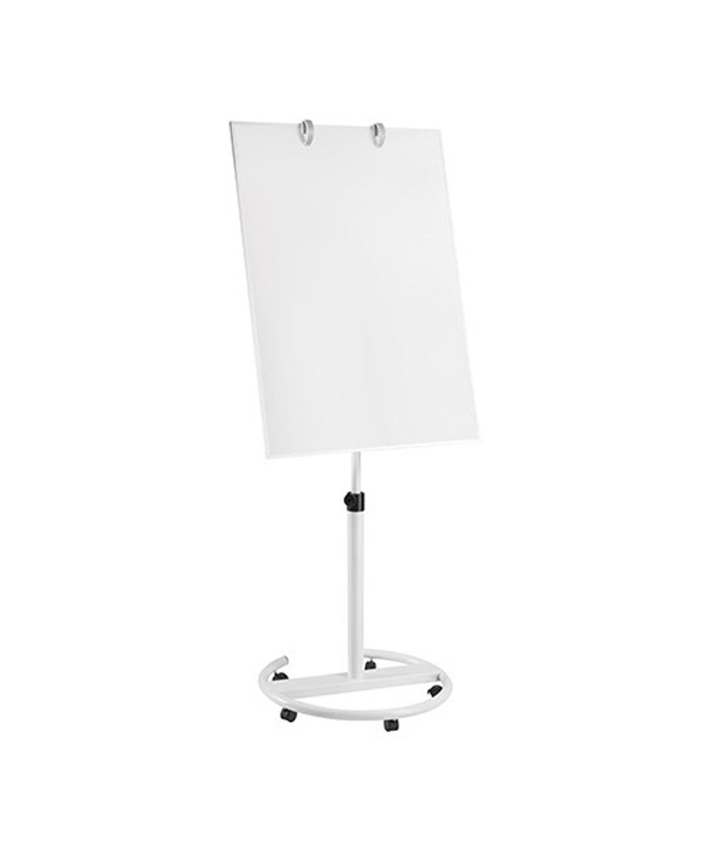 Systafex® Magnettafel Flipchart trocken abwischbar Whiteboard magnetisch 70x100cm, kippbar, höhenverstellbar, glatte Oberfläche, Schwerlastrollen