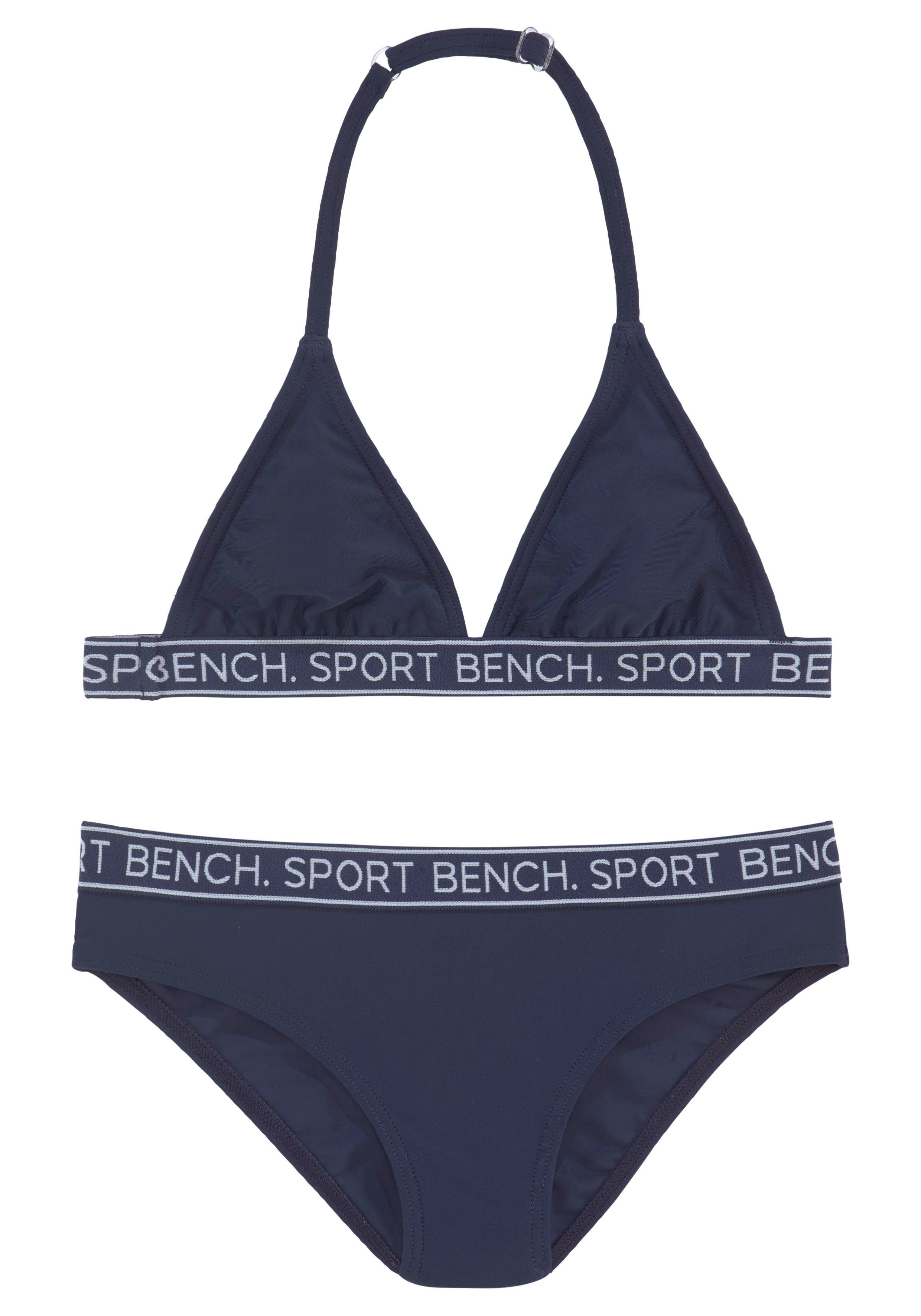 in sportlichem Yva Triangel-Bikini Bench. marine Farben und Kids Design