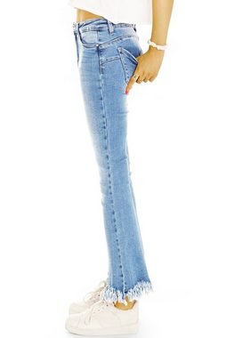 be styled Ankle-Jeans Ankle Jeans Hosen, medium waist Bootcut Jeans stretchig - Damen - j38p mit Stretch-Anteil, 5-Pocket-Style