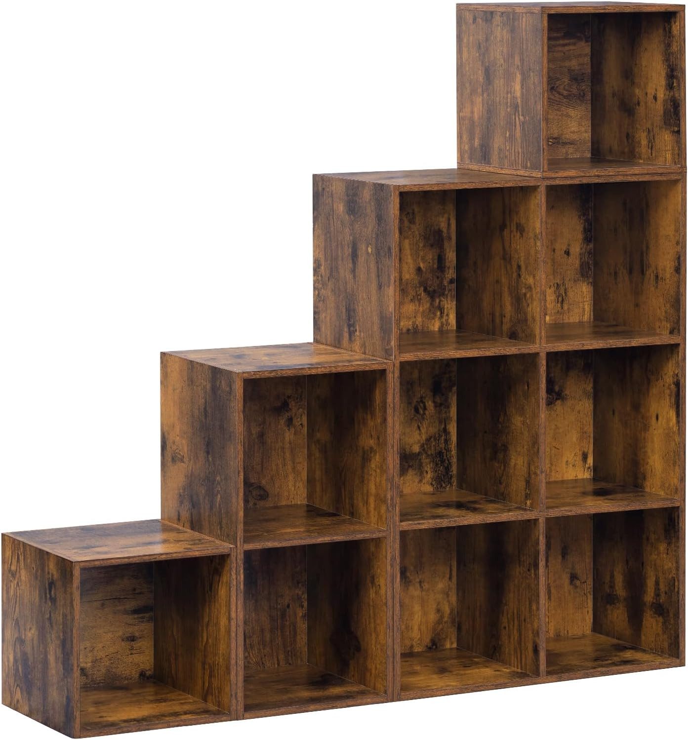 Woltu Bücherregal, 1-tlg., Raumteiler mit 10 Fächern 120x120x30cm
