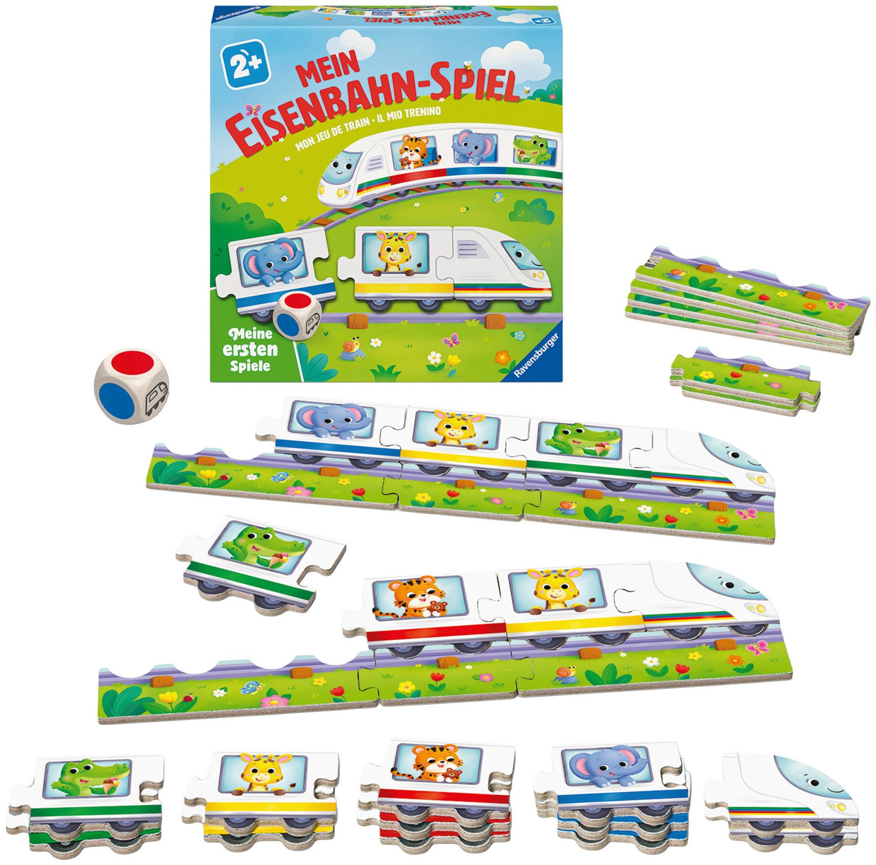 Ravensburger Spiel Mein Eisenbahn-Spiel, Kinderspiel, Made in Europe