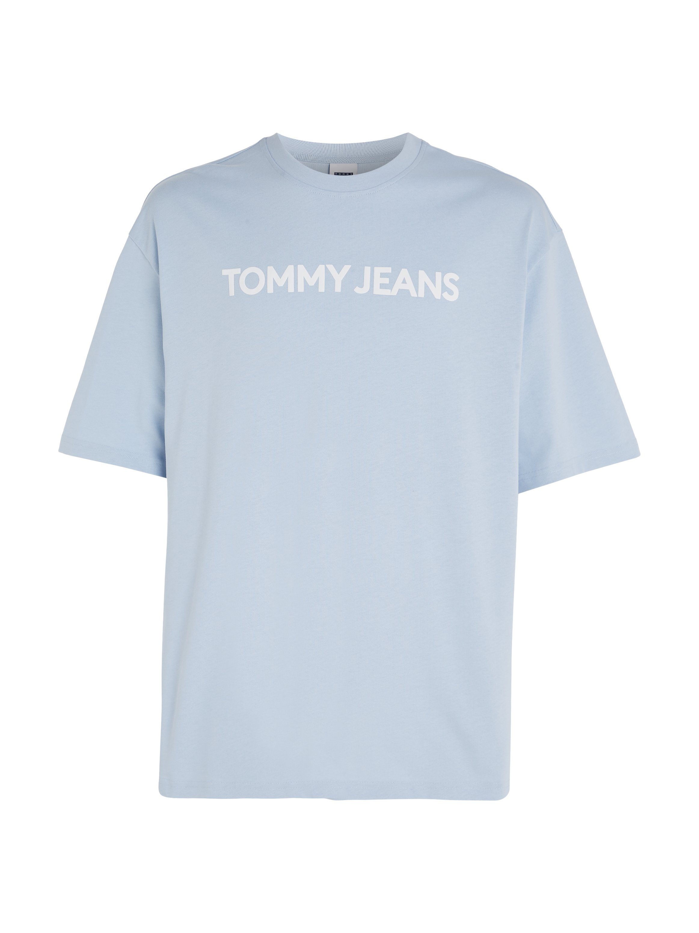 Tommy Jeans T-Shirt TJM OVZ BOLD CLASSICS TEE EXT mit Rundhalsausschnitt Breezy Blue