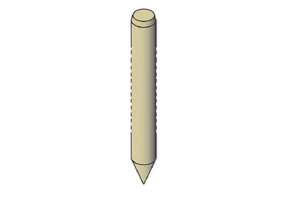 Gartenpirat Beetumrandung Palisaden Ø 6 und 8 cm Beetumrandung Rasenkante Holz-Pfosten KDI Pfahl, Beeteinfassung, Gartengestaltung, Einfriedung