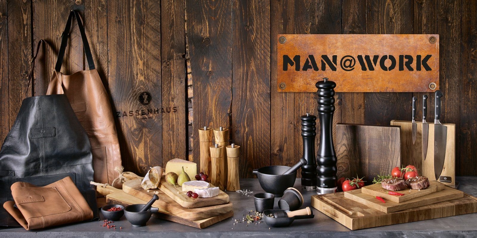 ZASSENHAUS Pfeffermühle Pfeffermühle München schwarz matt perforiert 45 cm