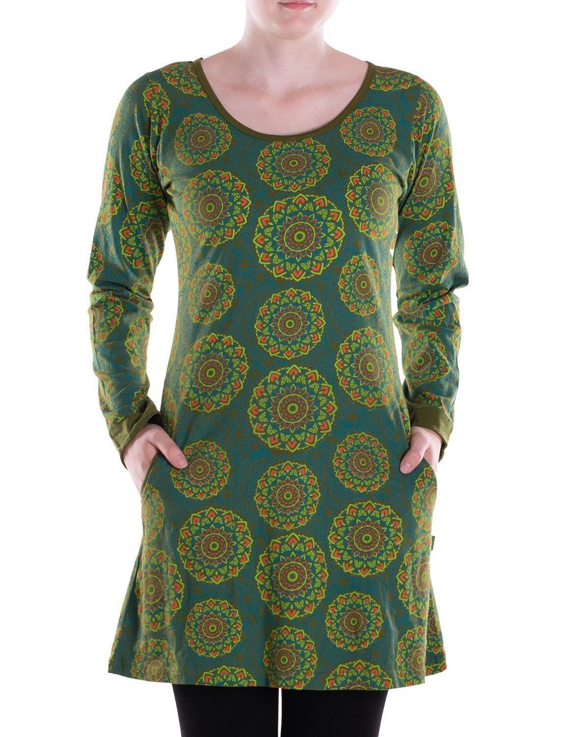 Vishes Tunikakleid Leichtes Langarmshirt-Kleid Damen Kleider günstig online kaufen