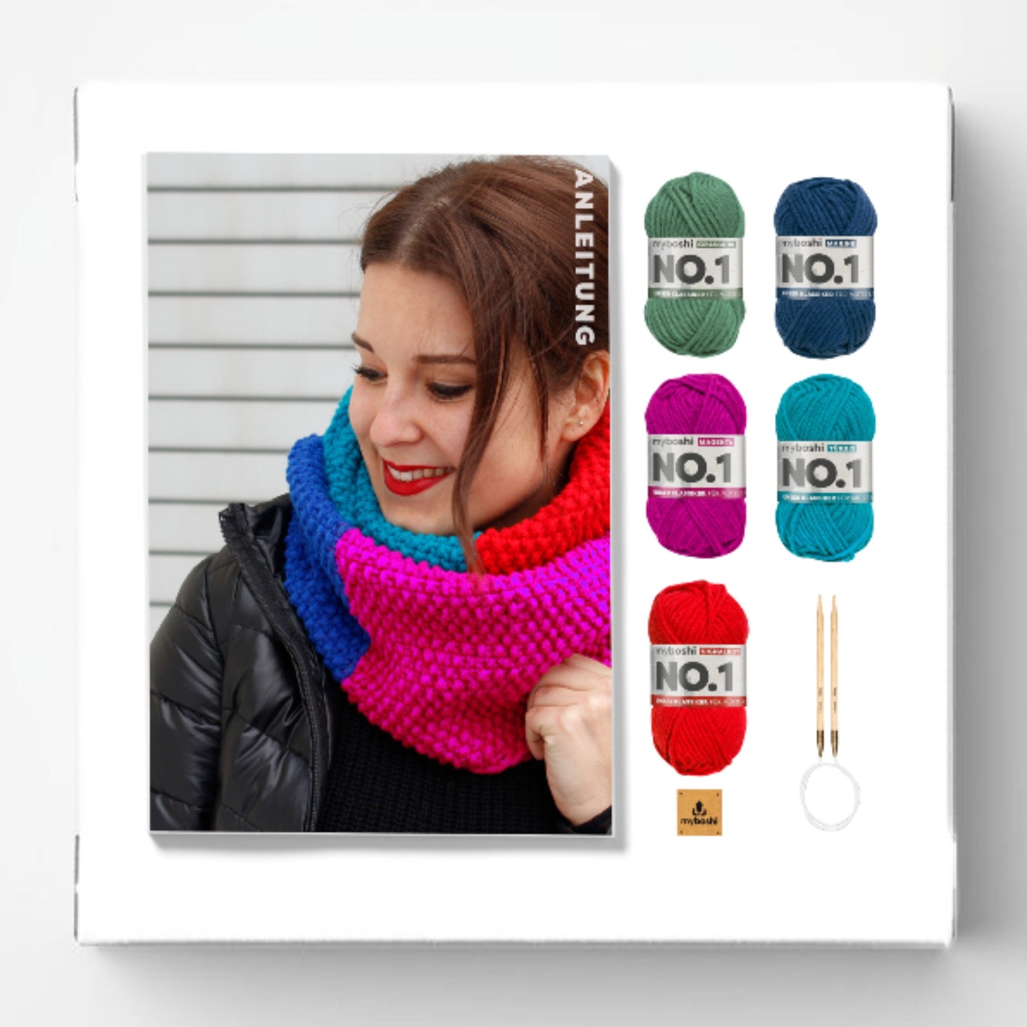 myboshi Kreativset Strickset Schlauchschal New Haven für Anfänger, (1-tlg)