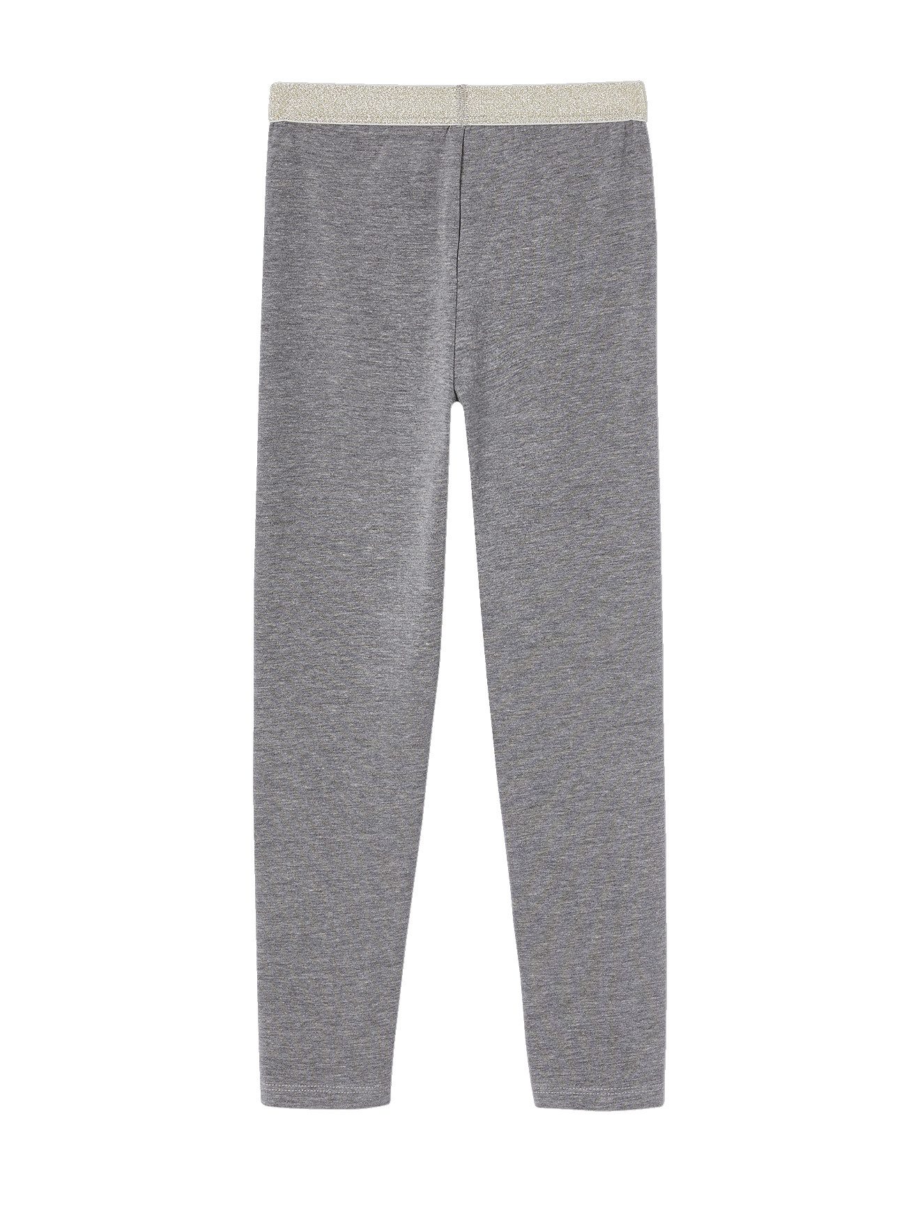 vertbaudet Leggings Mädchen Leggings, Bund in Metallic-Optik BASIC Dehnbund in Glitzer-Optik