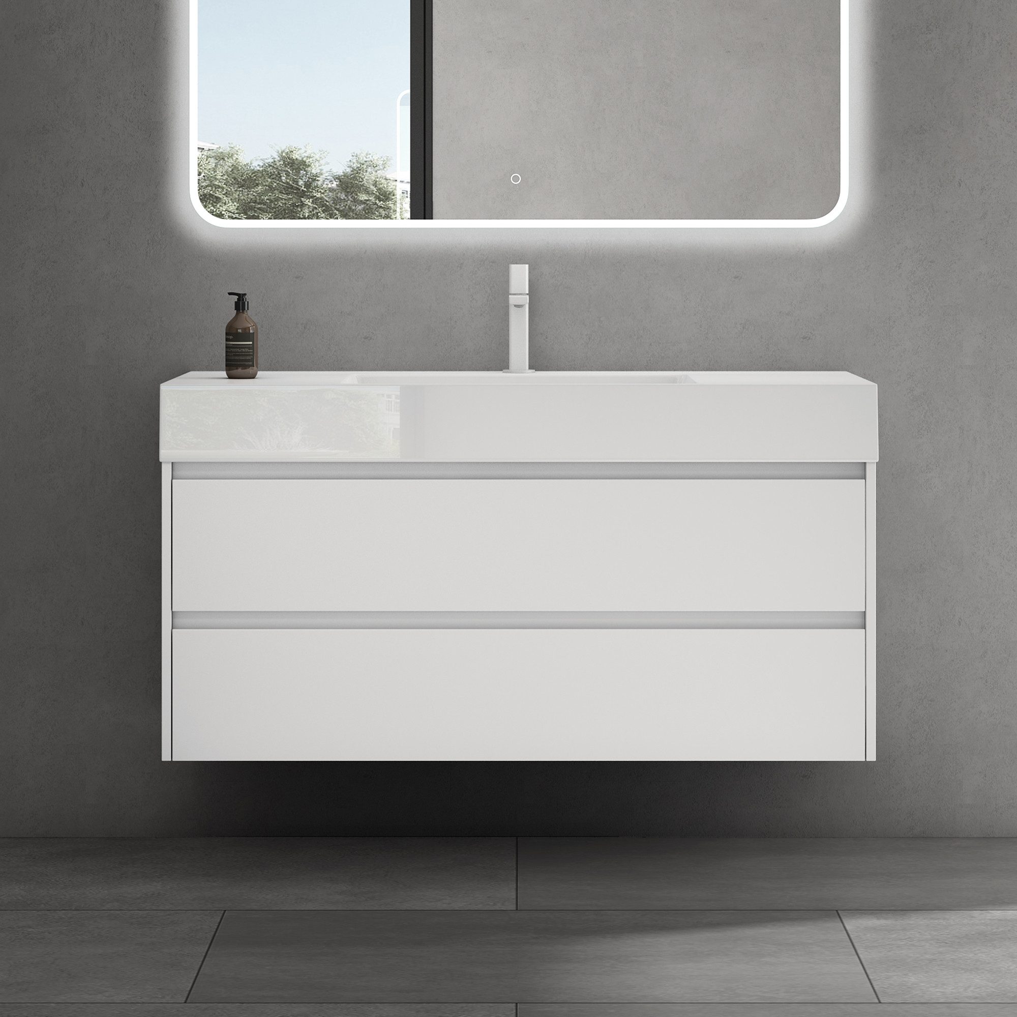 doporro Badmöbel-Set Badezimmermöbel Badezimmer Waschbecken Waschtisch Deep günstig online kaufen