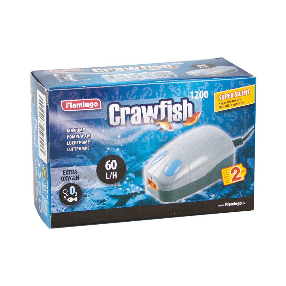 Flamingo Aquarium-Durchlüfterpumpe Luftpumpe Crawfish 1200