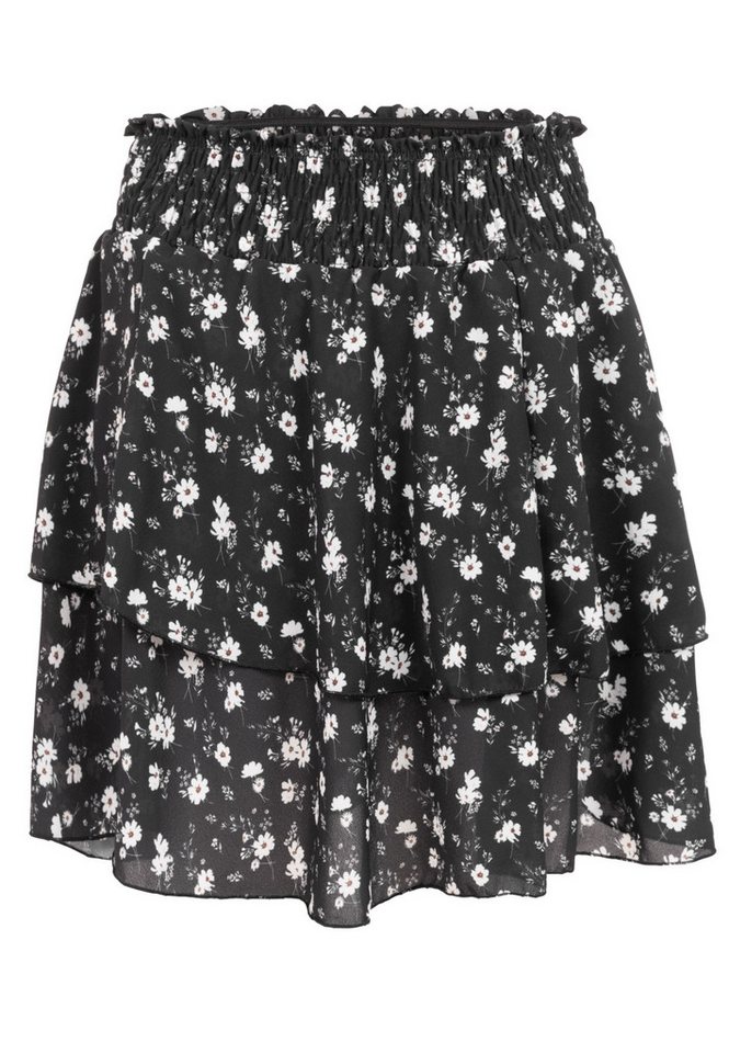 CLOUD 5IVE Midirock CLOUD 5IVE Tiered Mini Skirt (1-tlg)
