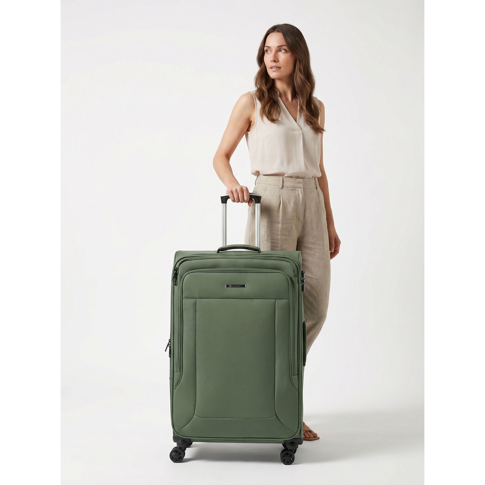 Franky Weichgepäck-Trolley Melbourne 3.0, 4 Rollen, Polyester