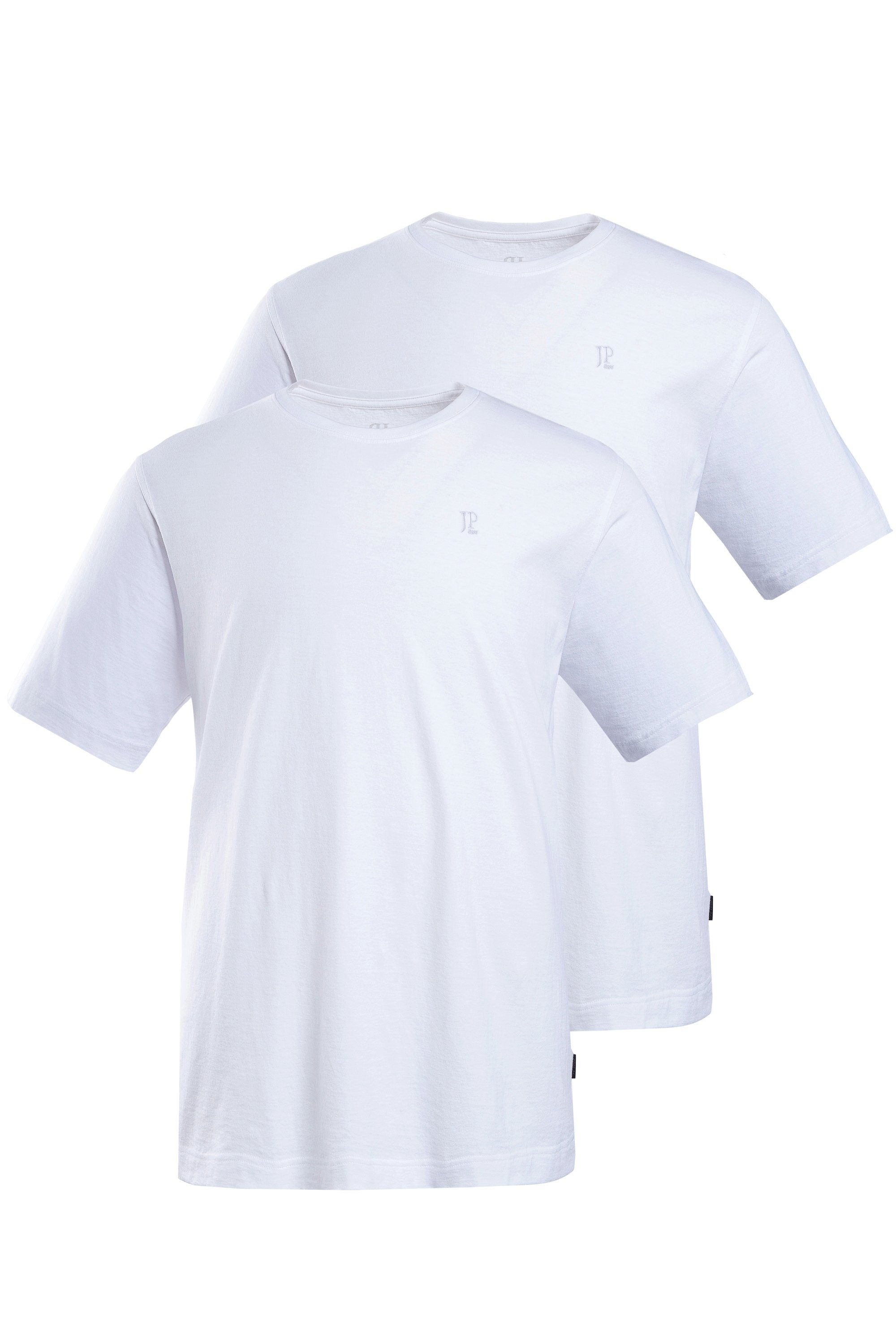 JP1880 T-Shirt T-Shirts Basic 2er-Pack Rundhals bis 8XL (2-tlg) schneeweiß | T-Shirts