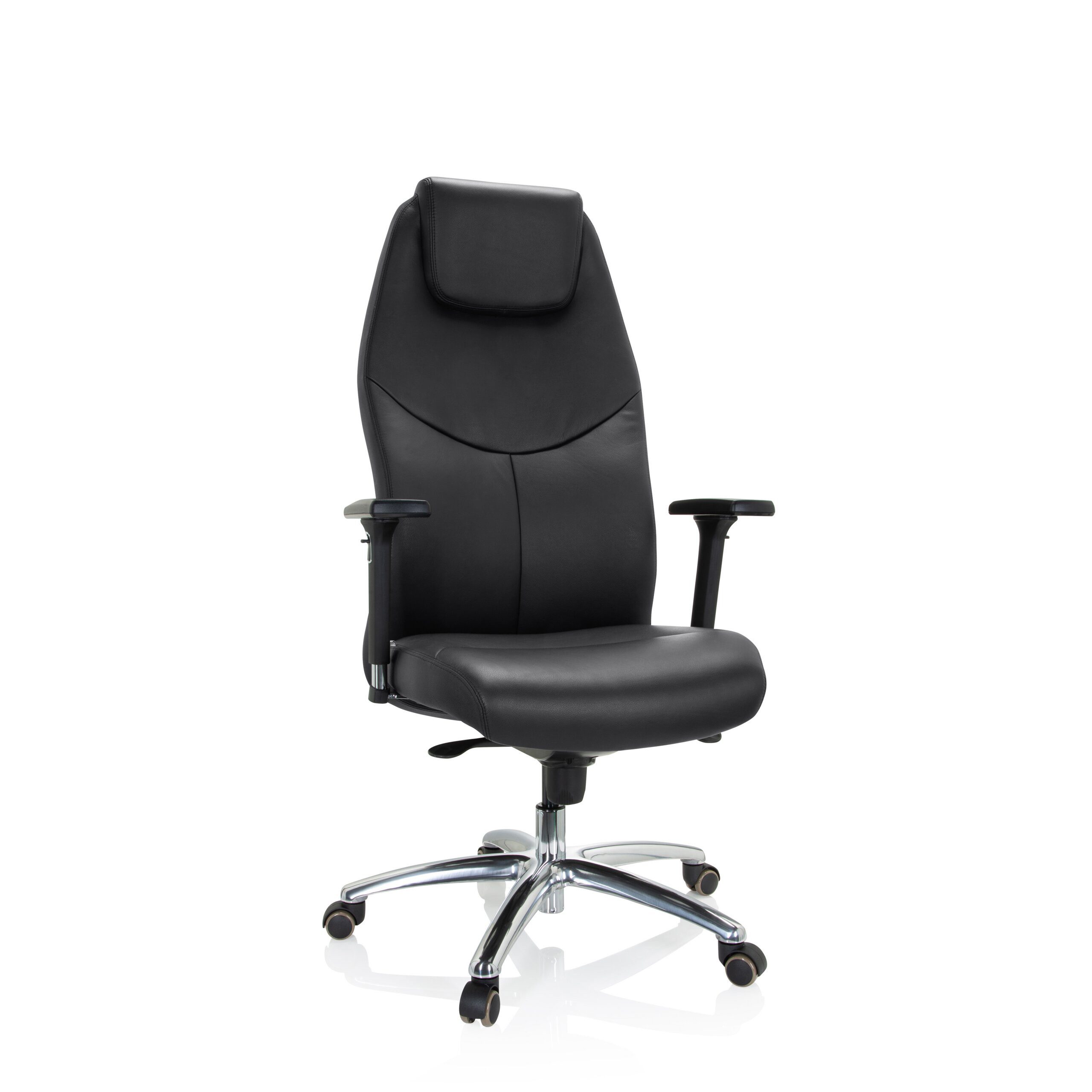 hjh OFFICE Chefsessel Profi Chefsessel Ferrara Leder, Drehstuhl Bürostuhl ergonomisch