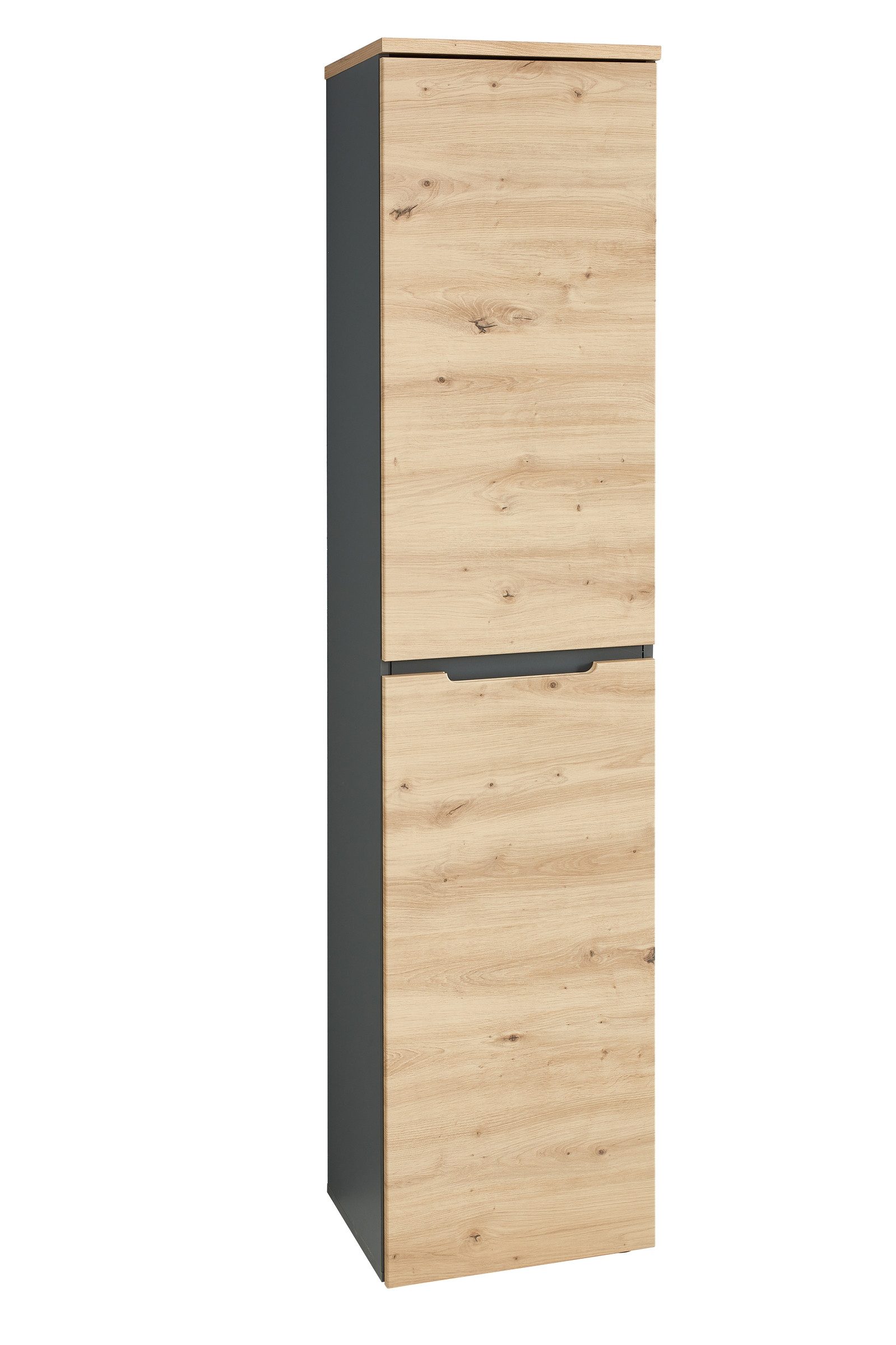 freiraum Aktenschrank Memphis in Artisan Eiche Dekor / Graphit - 45x197x38 (BxHxT)