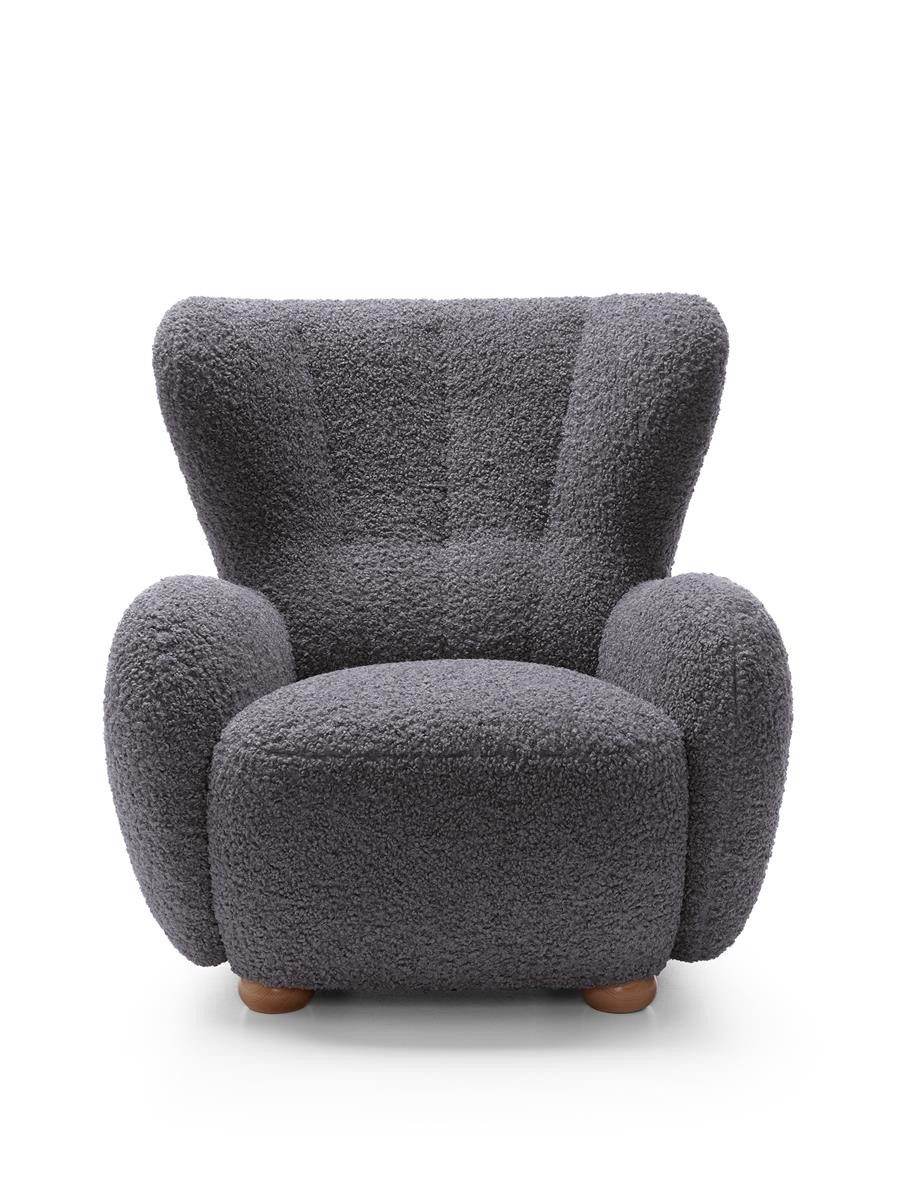 Compleo Sessel bequem, skandinavischer, Boho Stil, gemütliches Wohnzimmer