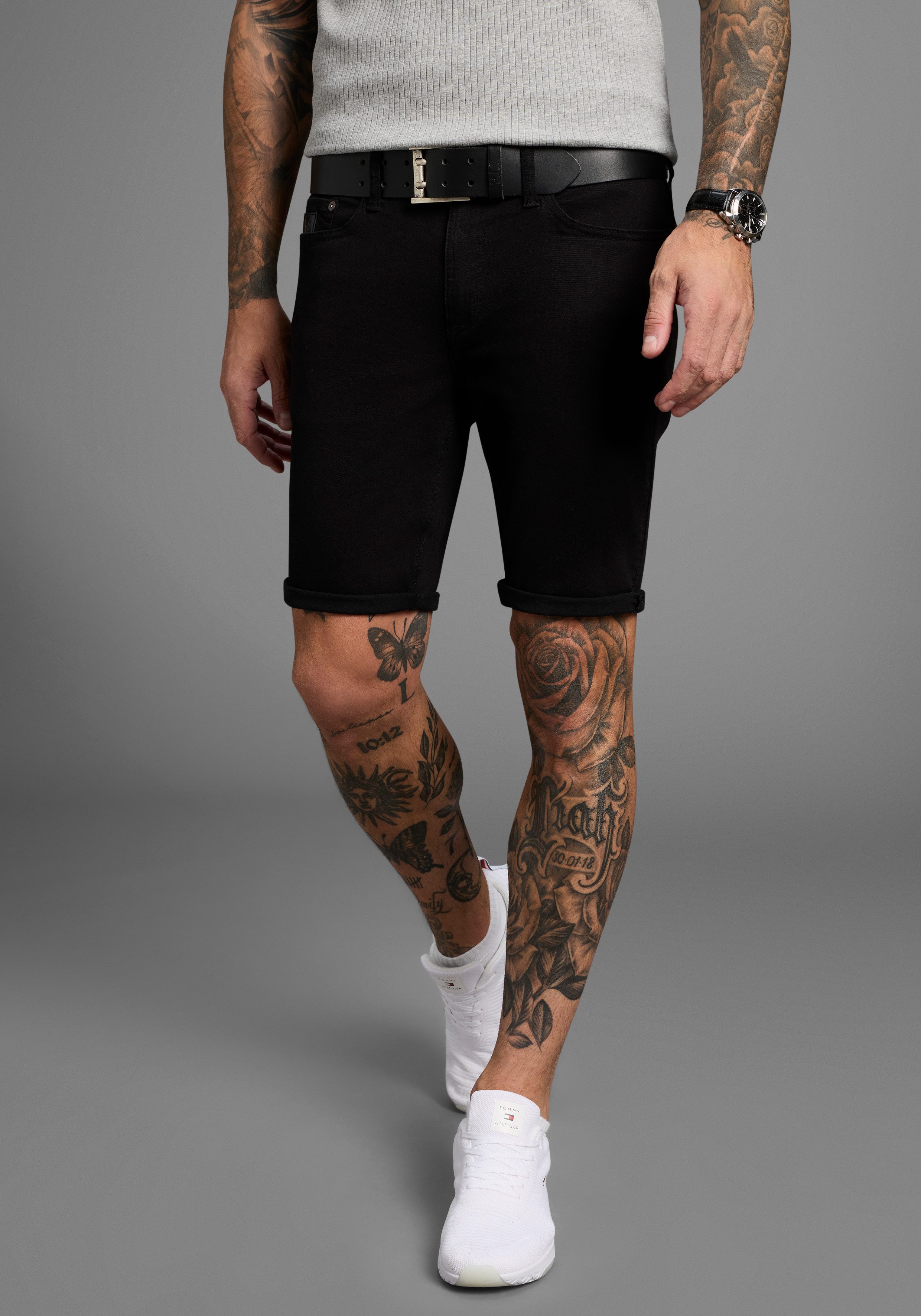 Bruno Banani Jeansshorts Hutch-Shorts gerade geschnittene kurze Beine, nied günstig online kaufen