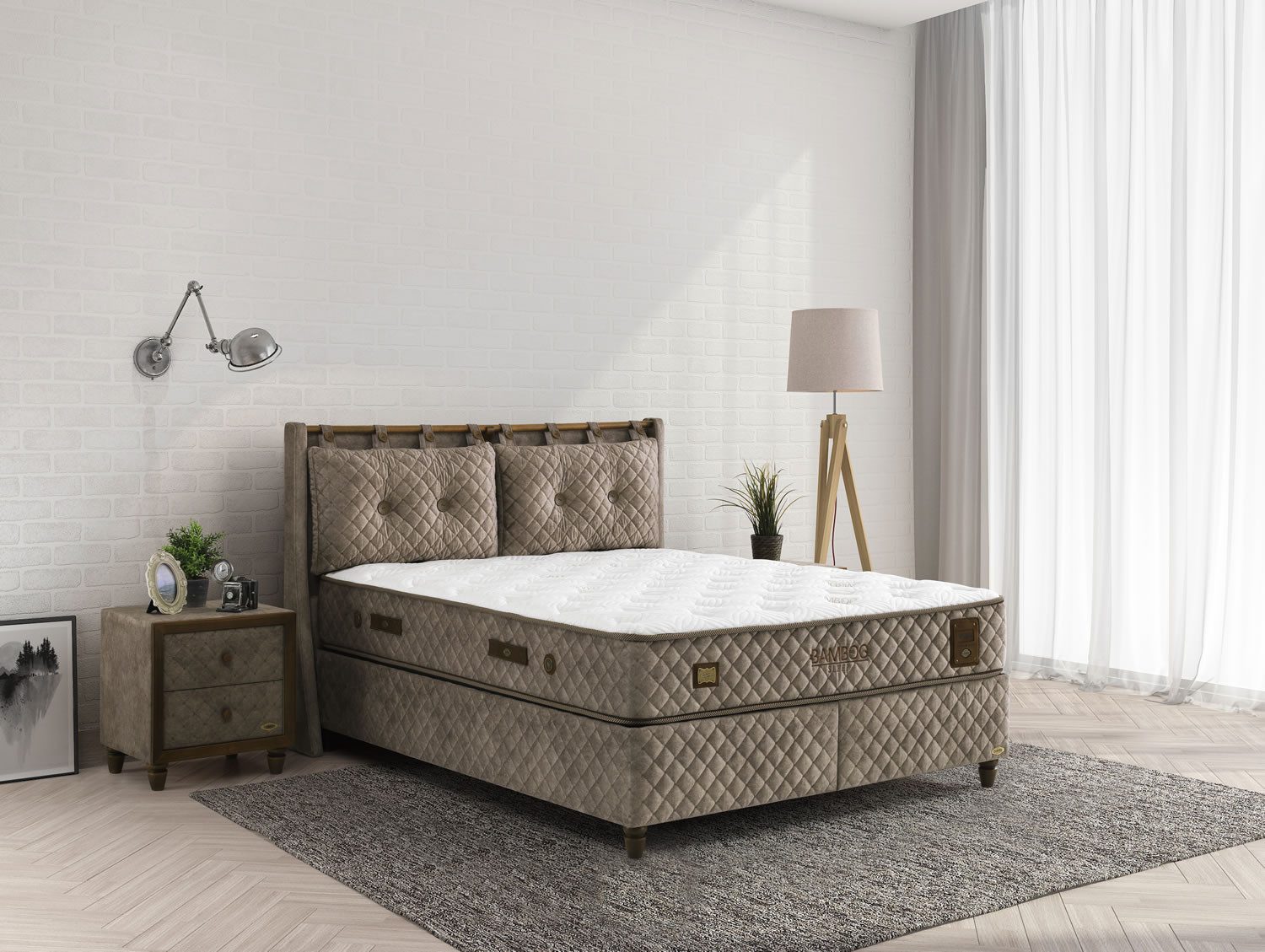 BAMBI YATAK Boxspringbett Set, Bambi Bamboo günstig online kaufen