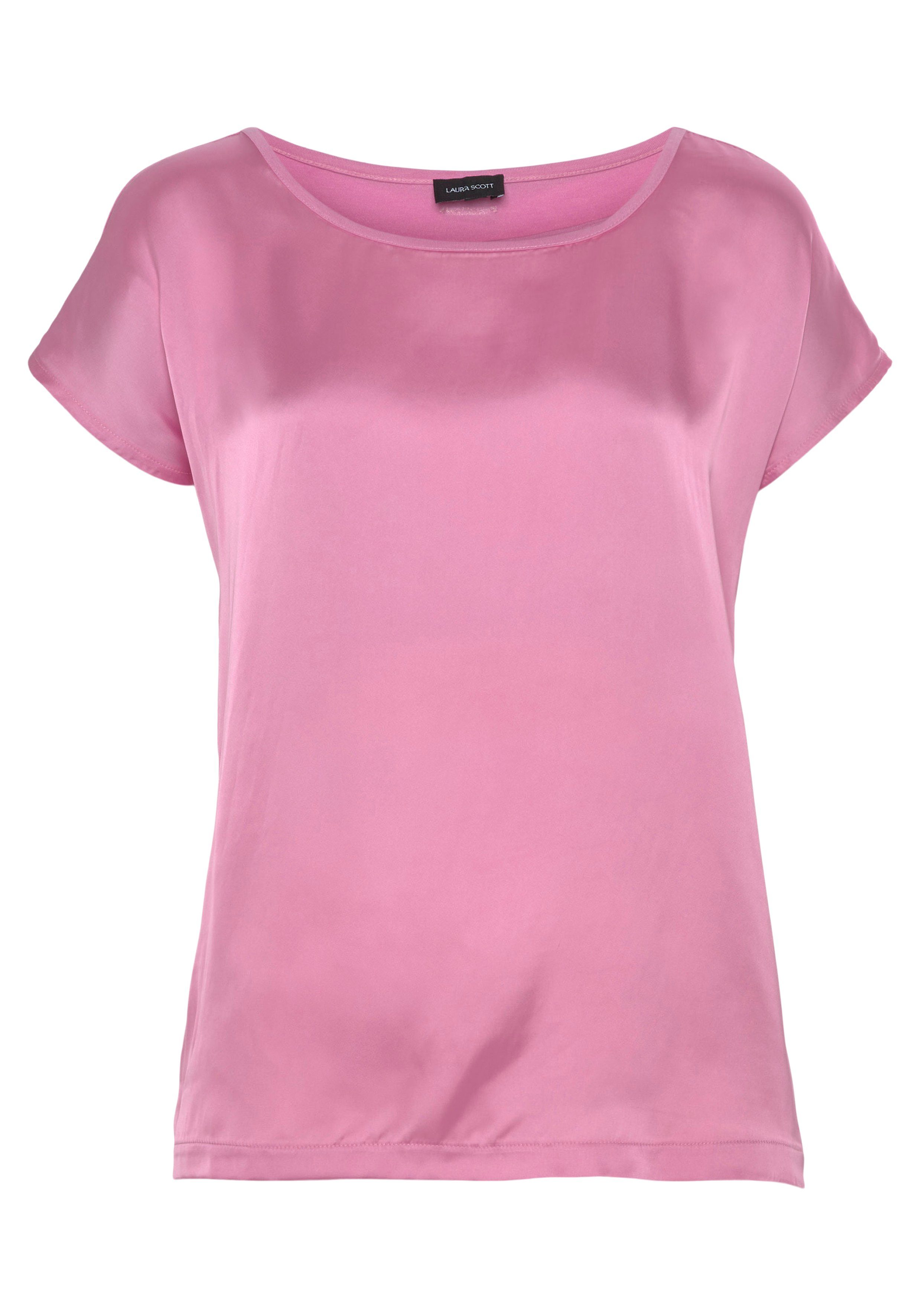 NEUE Satin Laura und Scott KOLLEKTION aus Shirtbluse Jersey hellpink -