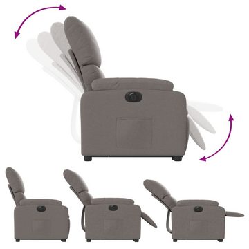 vidaXL Sessel Relaxsessel mit Aufstehhilfe Elektrisch Taupe Stoff (1-St)