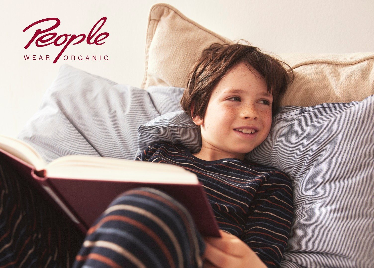 Wear Langarm aus Organic Bio Pyjama, Frottée Baumwolle Schlafanzug People Jungen