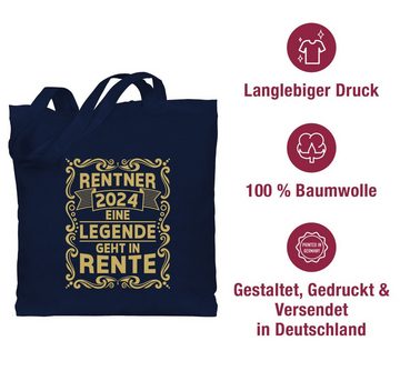 Shirtracer Umhängetasche Rentner 2024 Eine Legende geht in Rente, Rentner Geschenk