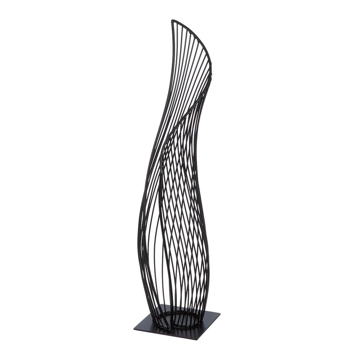 MF Dekoobjekt Dekoobjekt Der Schwung – Elegante Skulptur aus schwarzem Metall (1 St) – Bild 4 von 4