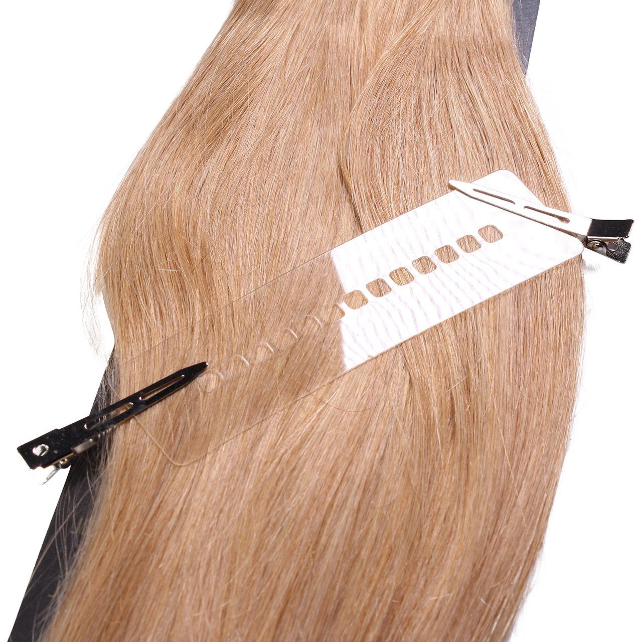 hair2heart Echthaar-Extension Große Extensions Schablone