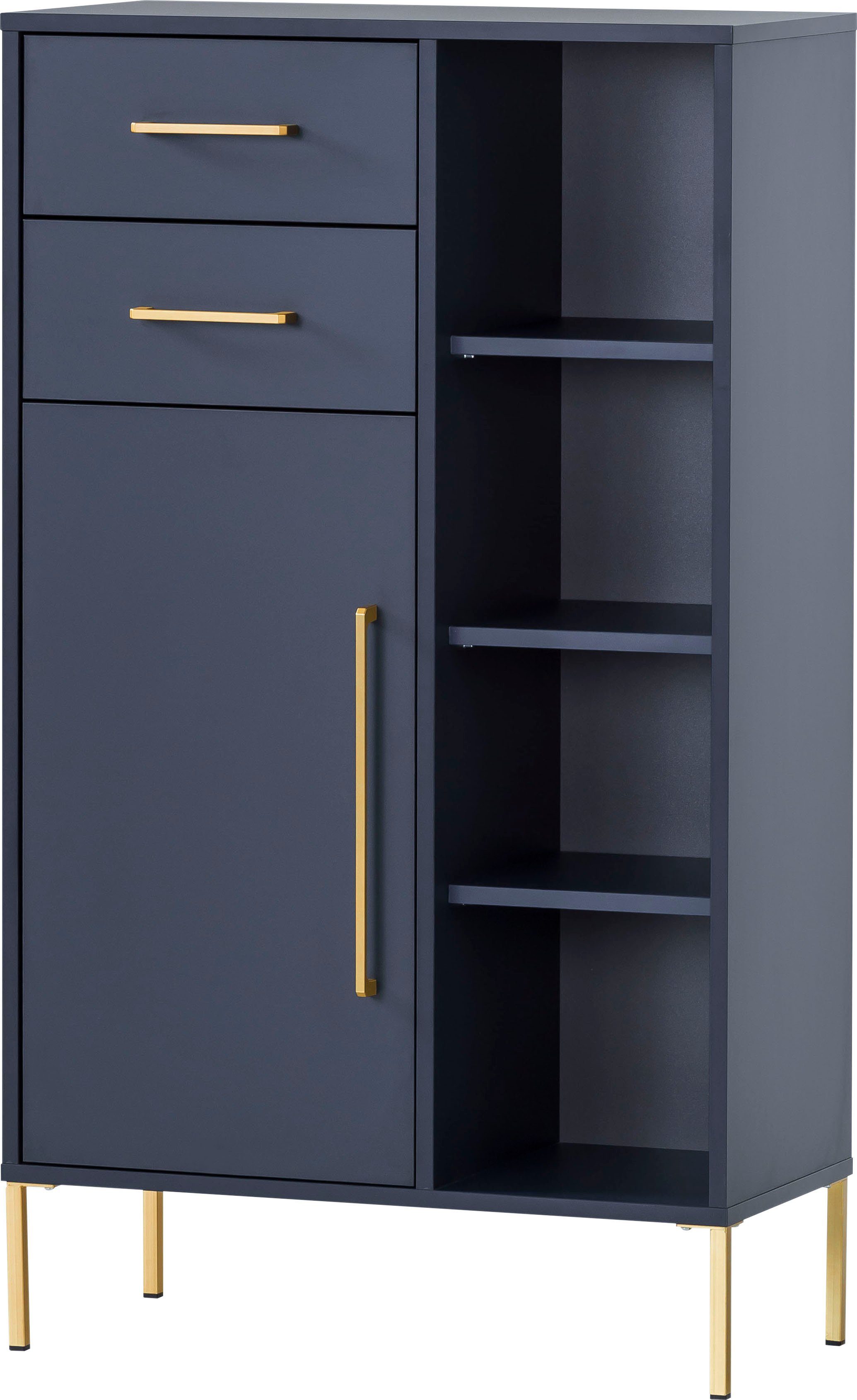 welltime Midischrank Kent, Midischrank, Made in Germany, B: 67 cm Solide Verarbeitung - Dieses Produkt ist in Deutschland gefertigt