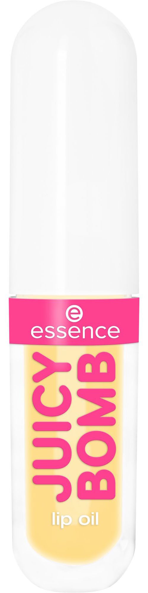 Essence Lipgloss JUICY BOMB PARTY JUMBO LIPGLOSS, 4-tlg., Ultraglänzendes Finish, transparente Textur, Litschi-Duft, vegan.